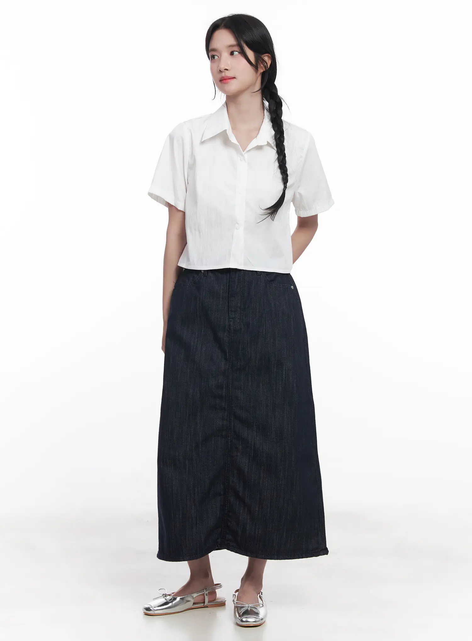 Straight-Fit Maxi Skirt CU525 - Image 2