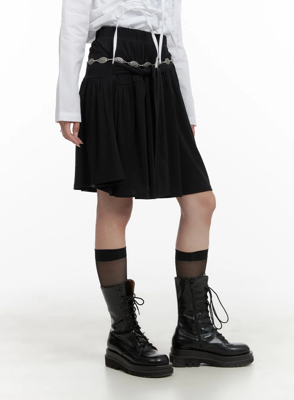 Strap Midi Skirt CA404 - Image 4