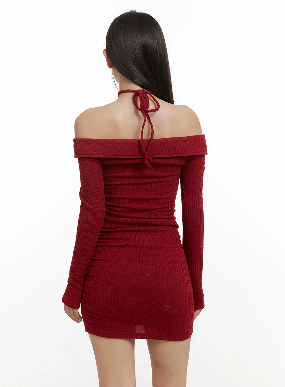 Strappy Long Sleeve Mini Dress CN413 - Image 8