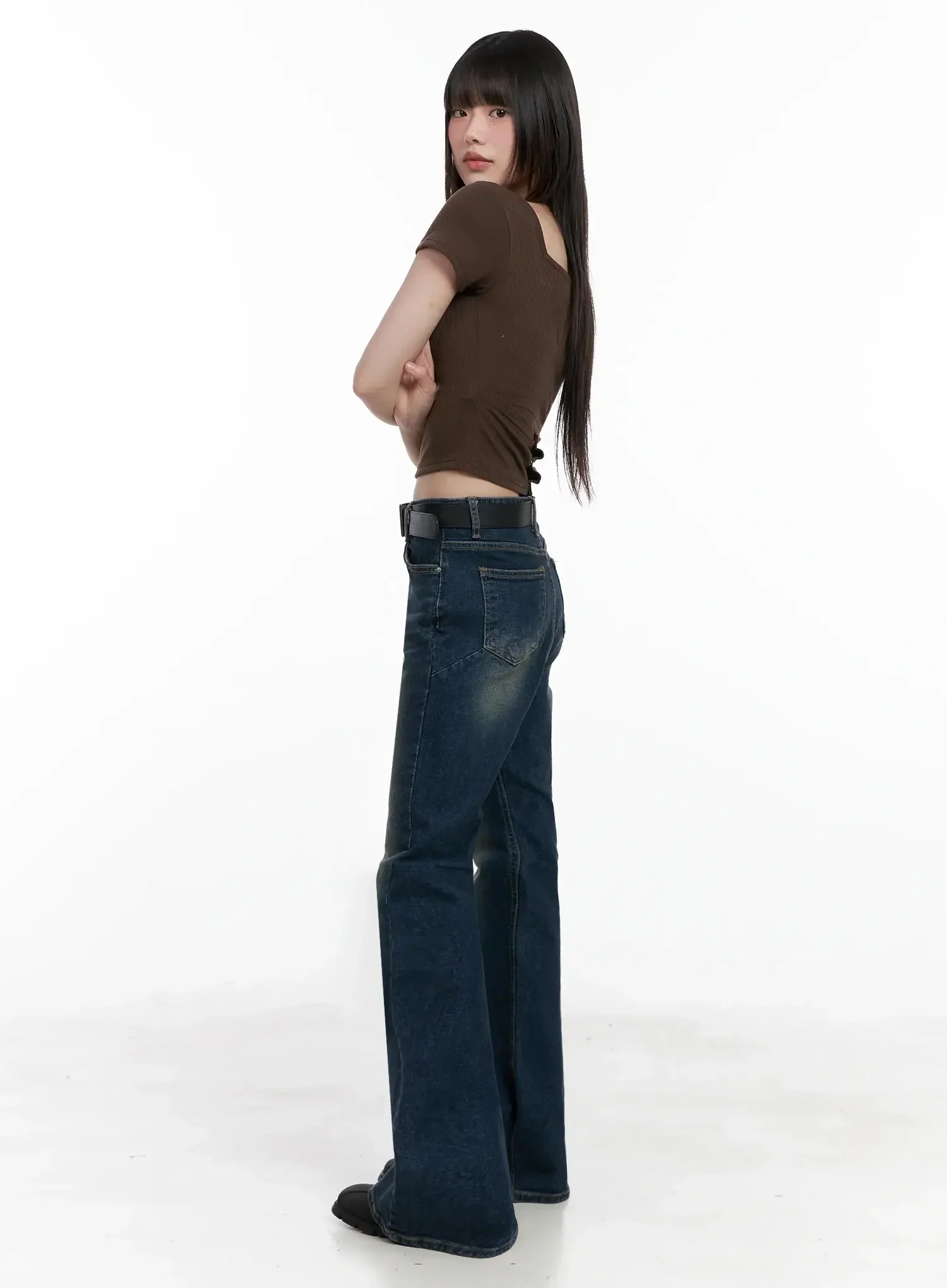 Strappy Square Neck Crop Top IL531 - Image 16