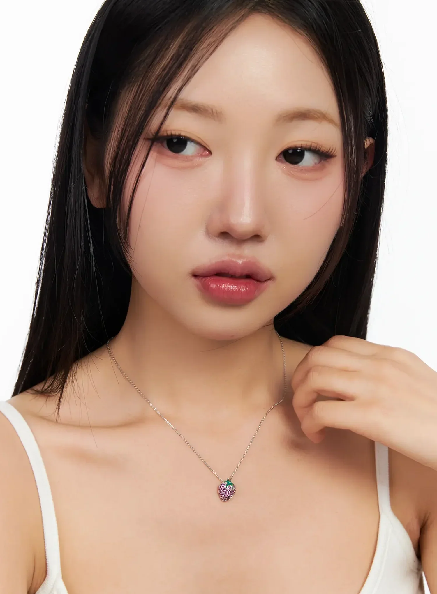 Strawberry Cubic Necklace IM531 - Image 2