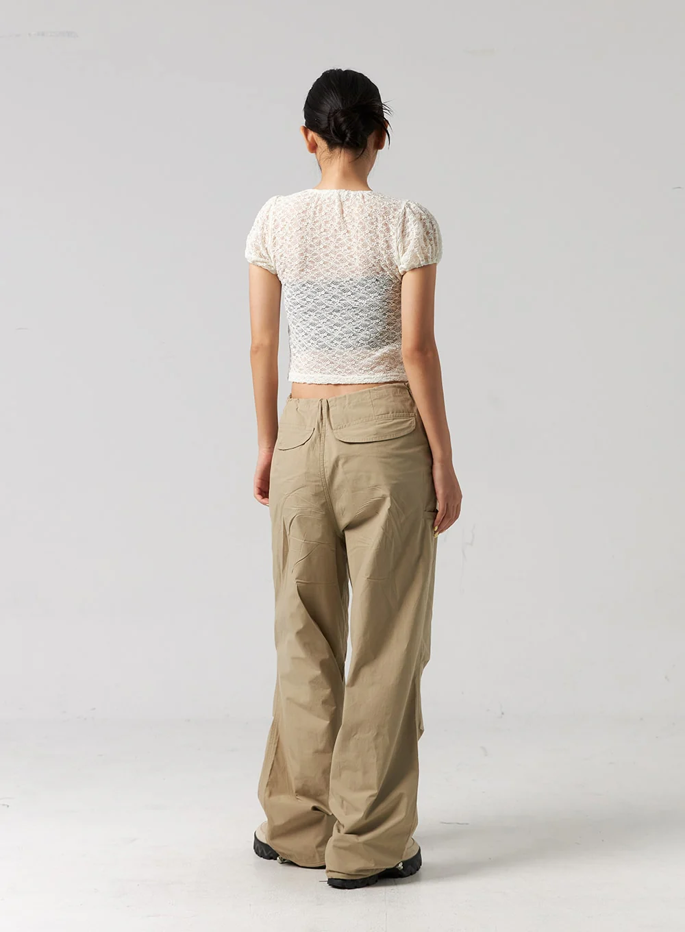 String Detail Wide Pants CG319 - Image 10