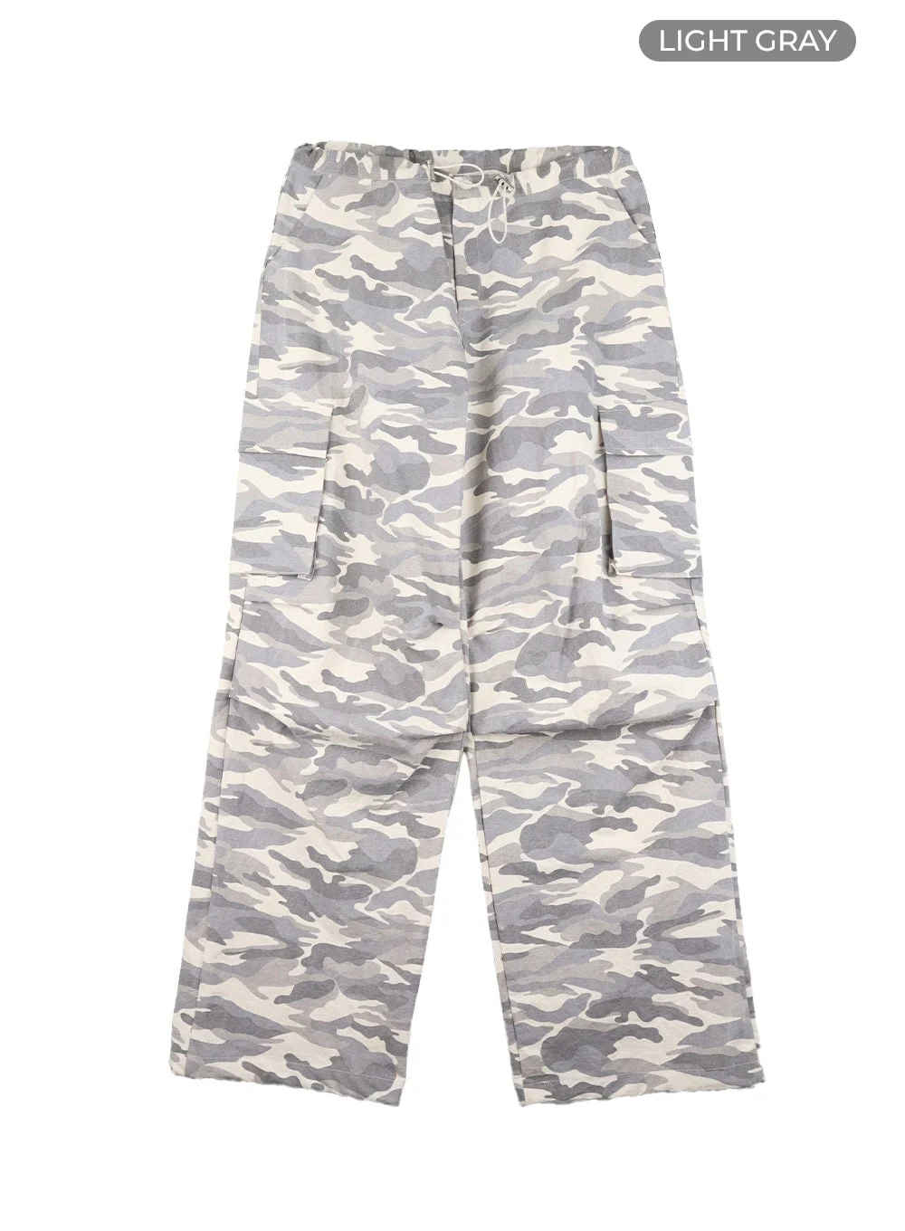 String Waist Camo Cargo Pants CA430 - Image 11