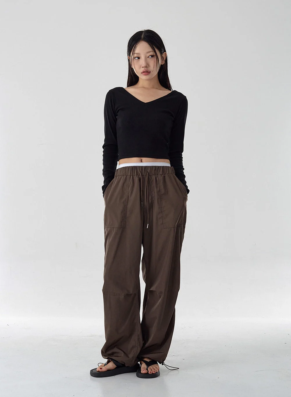 String Wide Pants Unisex CG11