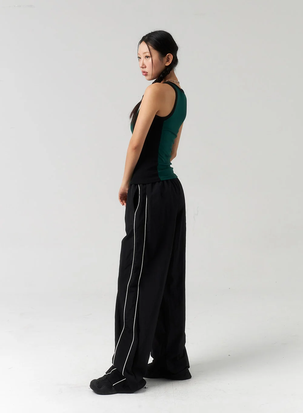 Stripe Nylon Track Pants CU323 - Image 13