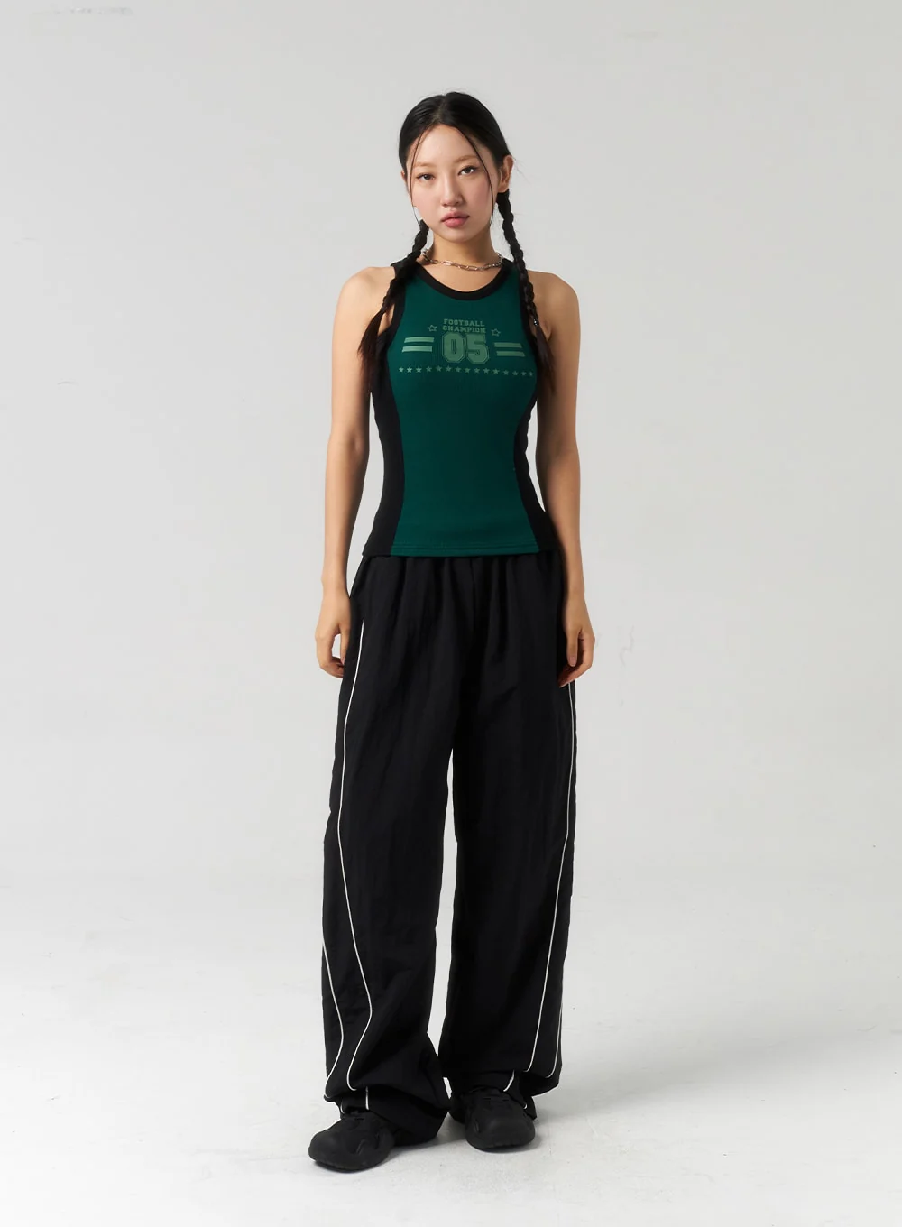 Stripe Nylon Track Pants CU323 - Image 3
