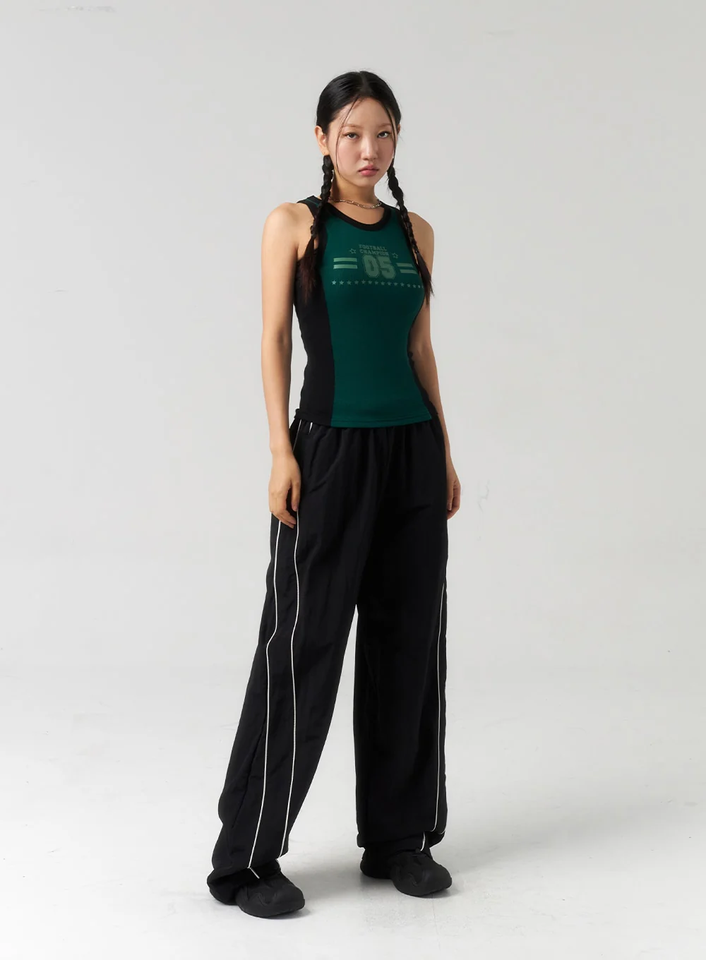 Stripe Nylon Track Pants CU323 - Image 8
