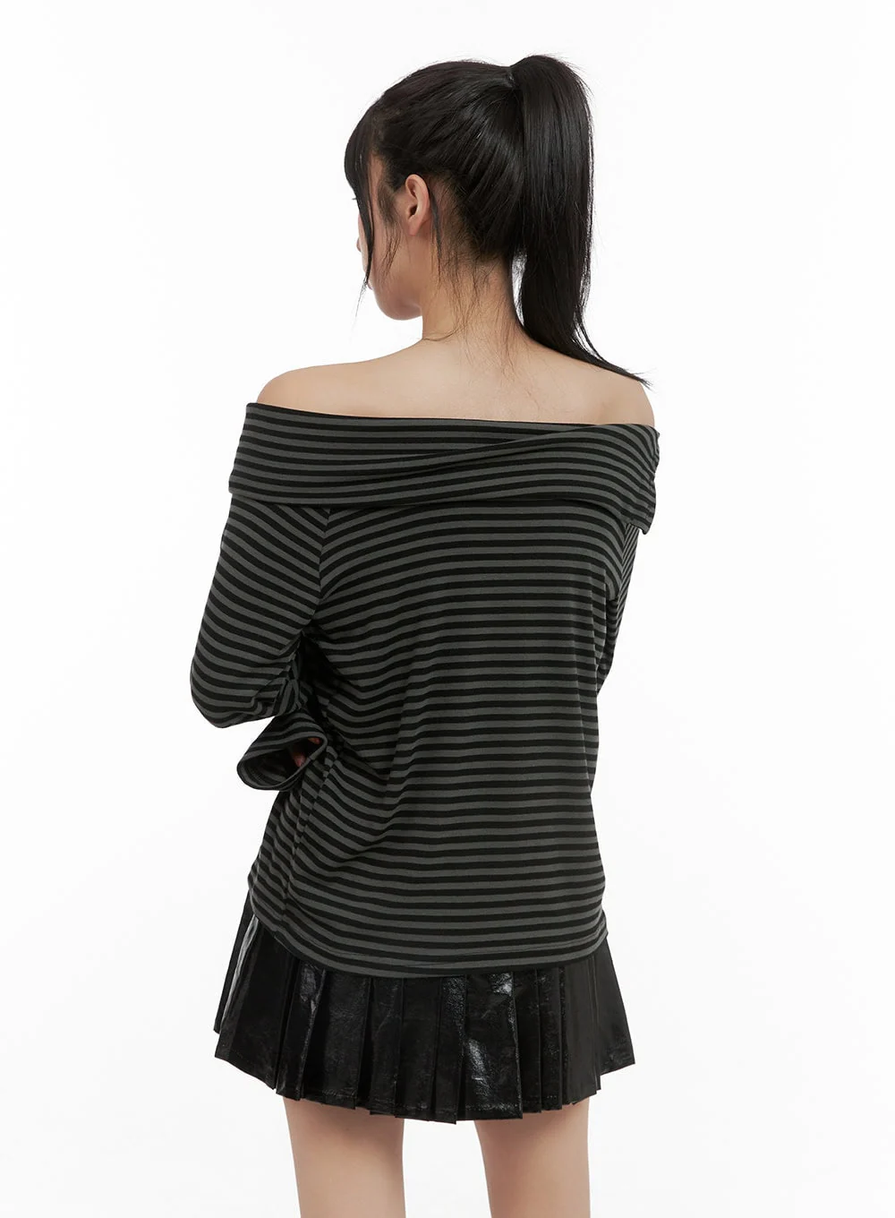 Stripe Off-Shoulder Top CG430 - Image 7