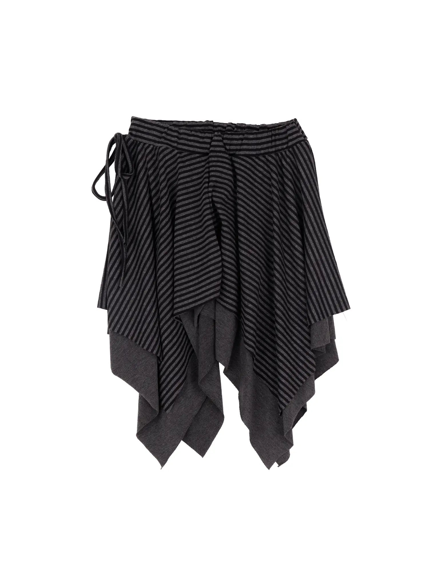 Striped Asymmetric Flare Skirt CF527 - Image 8