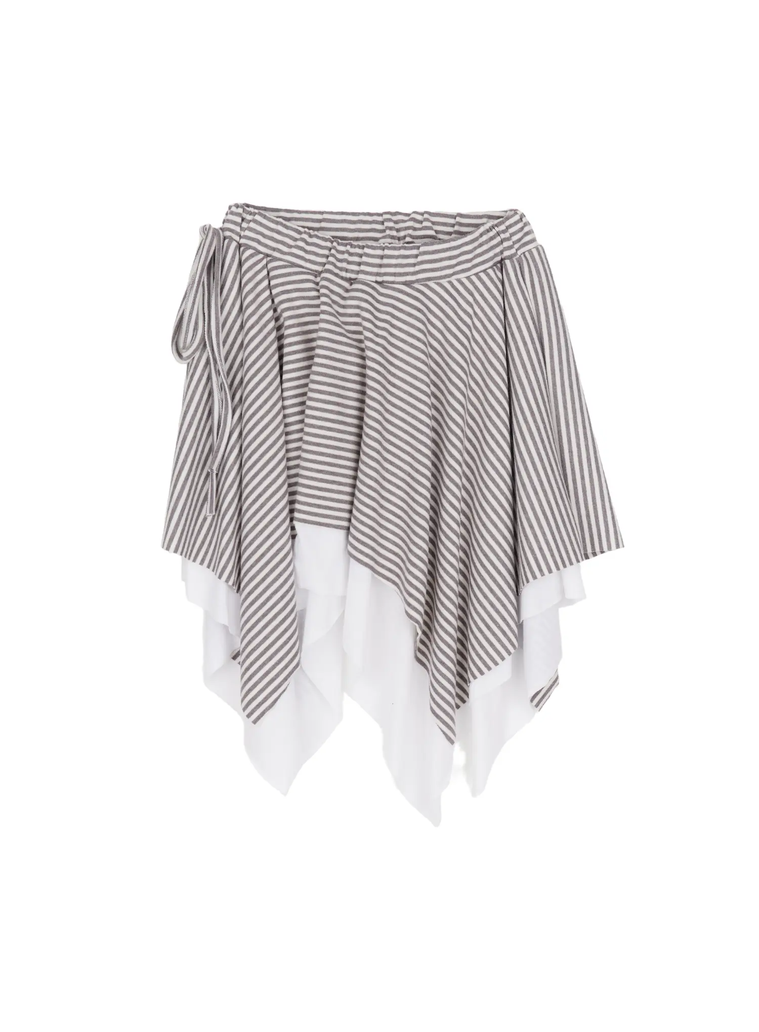 Striped Asymmetric Flare Skirt CF527 - Image 9