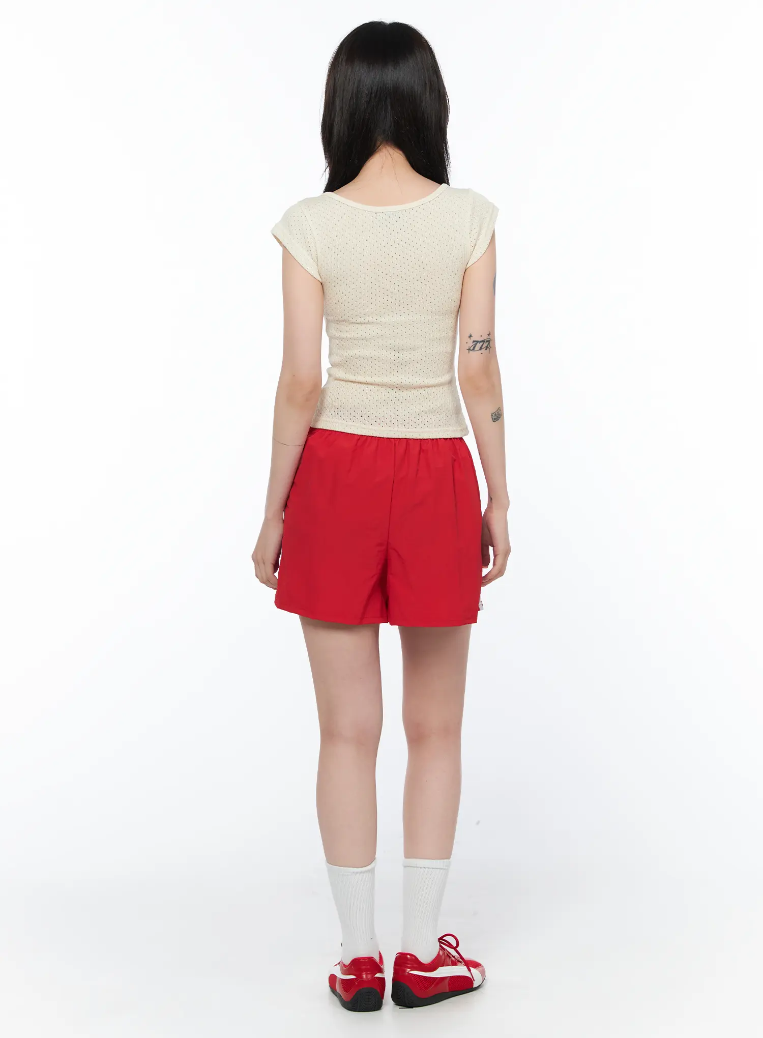 Striped Athletic Shorts CA524 - Image 7