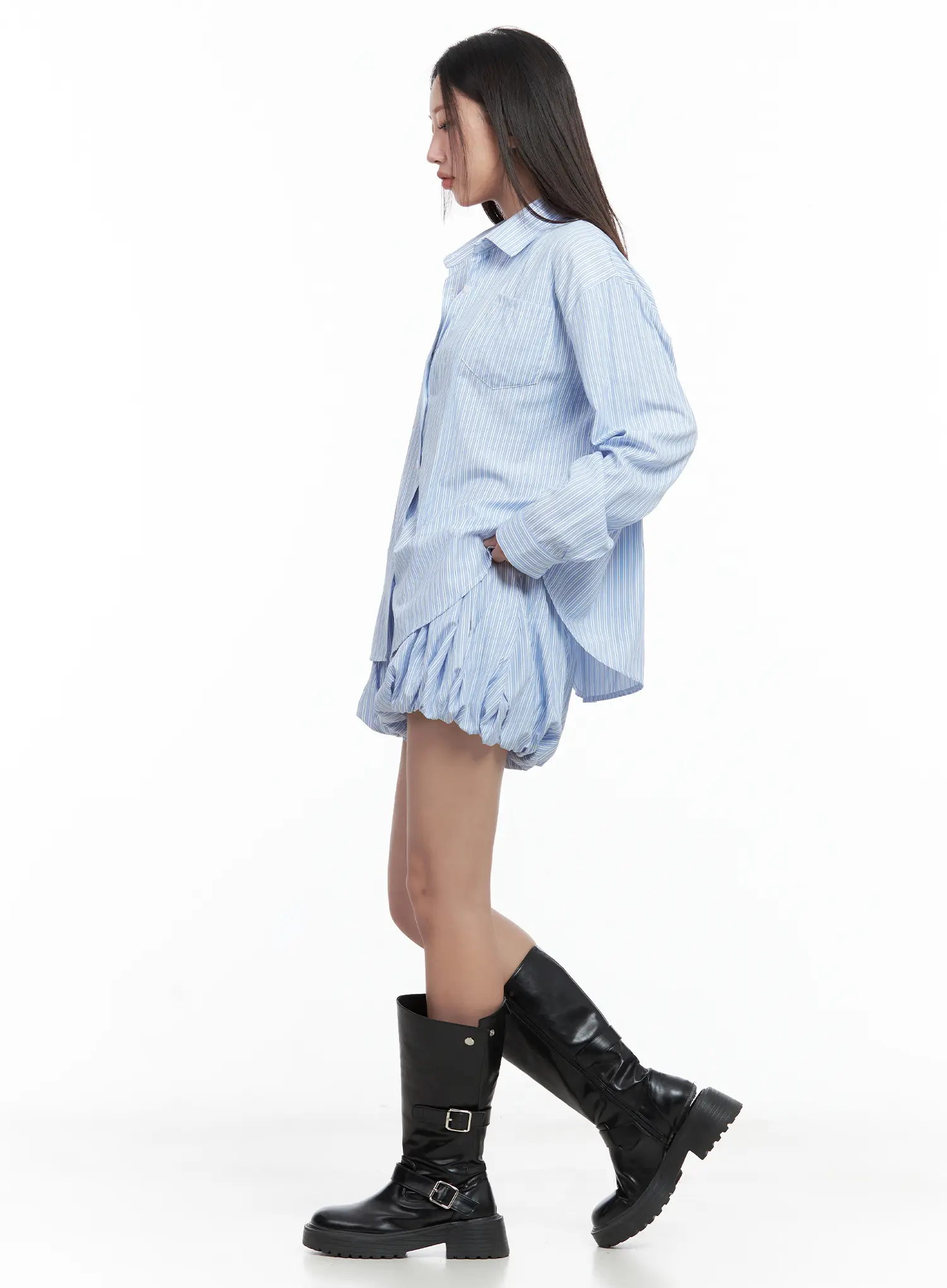 Striped Balloon Shorts CL509 - Image 6