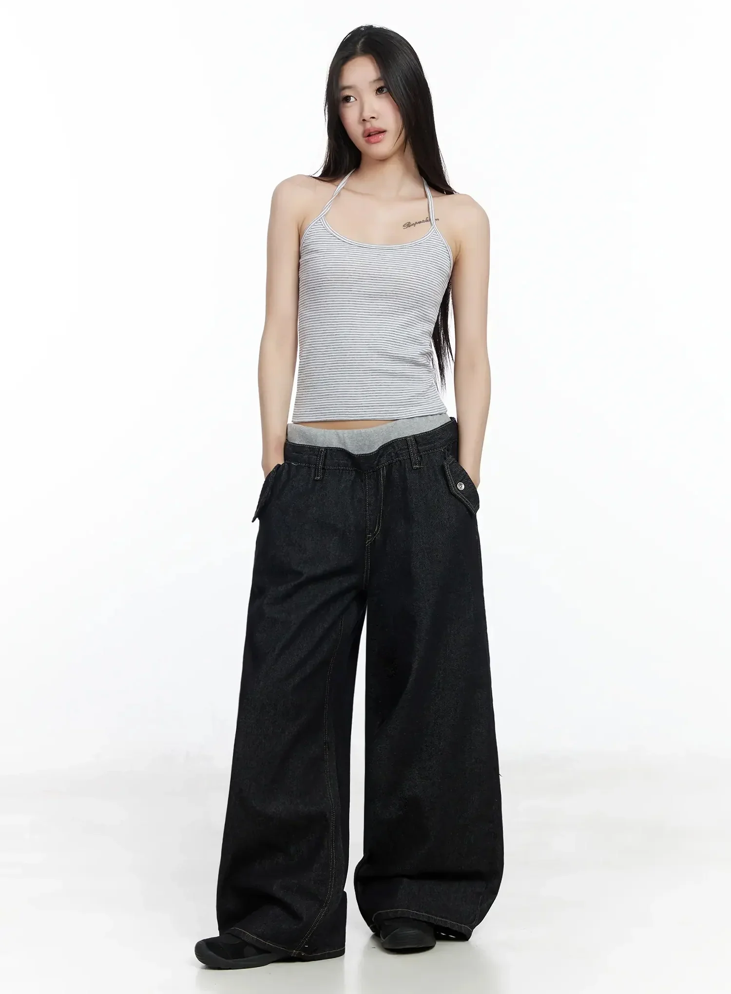 Striped Halter Tank Top IM506 - Image 8