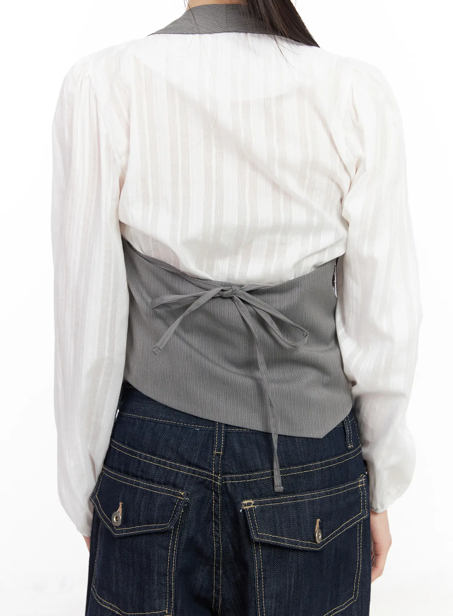Striped Halter Vest Top CF518 - Image 10