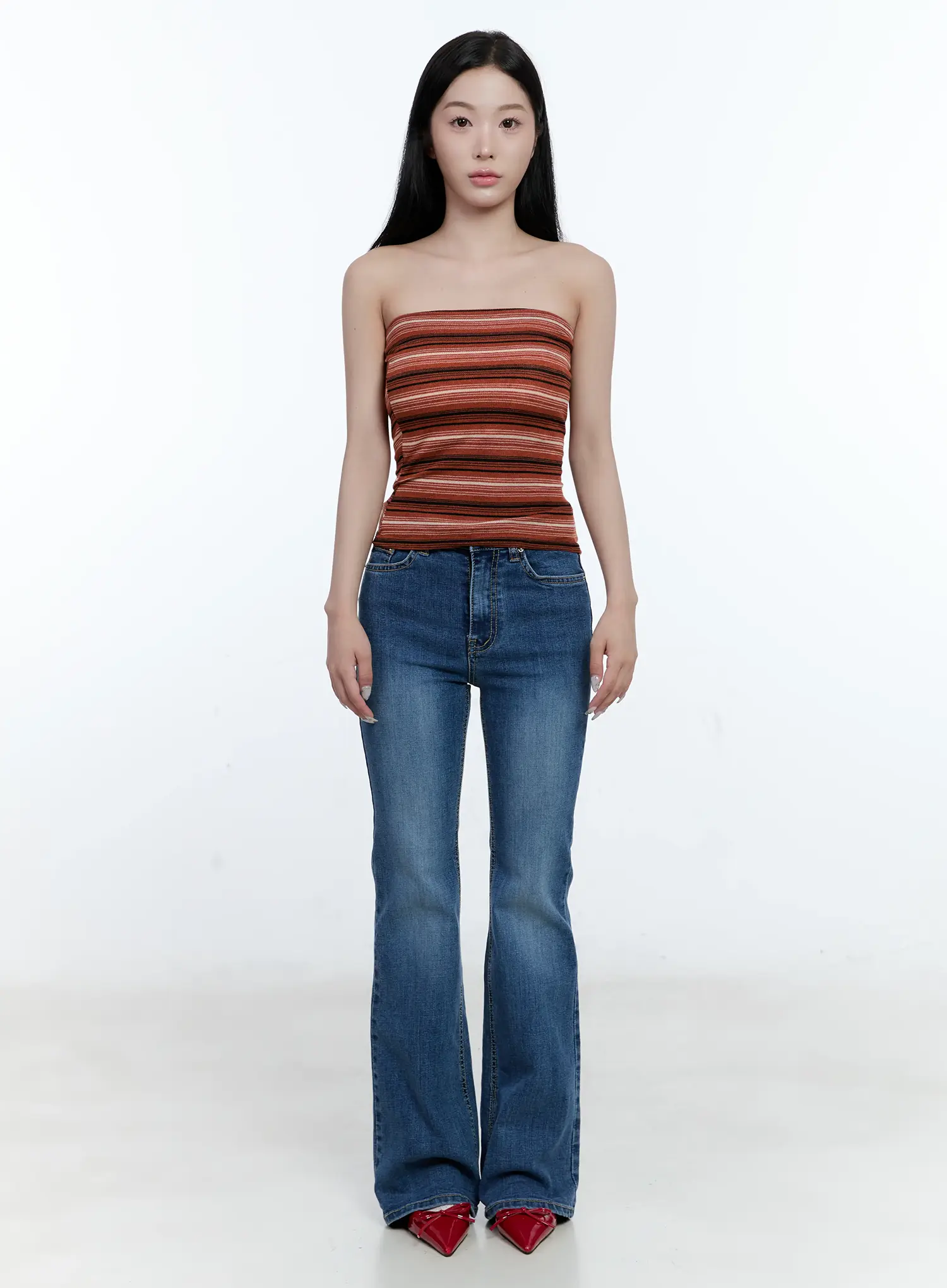 Striped Knit Tube Top CG501 - Image 2