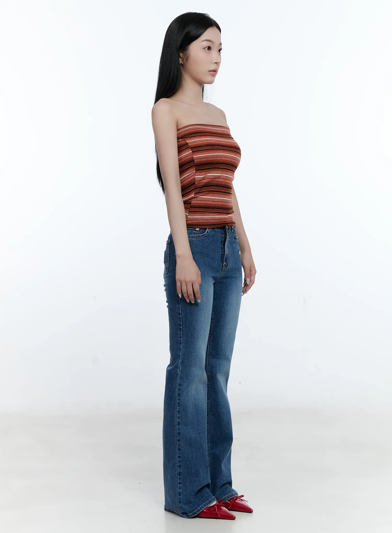 Striped Knit Tube Top CG501 - Image 4