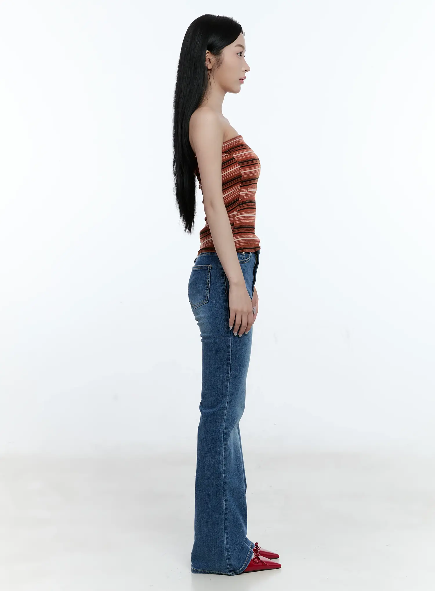 Striped Knit Tube Top CG501 - Image 5