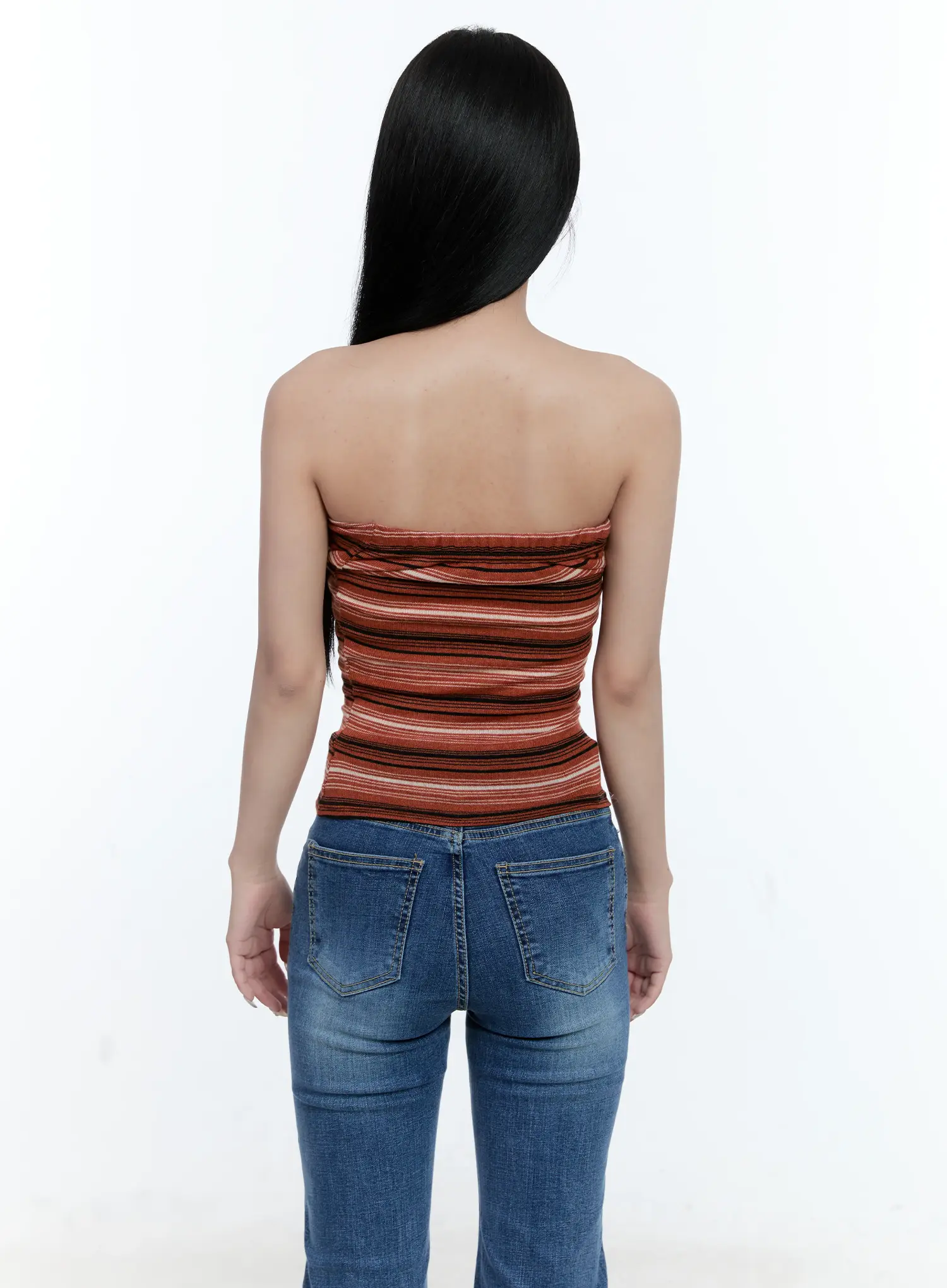 Striped Knit Tube Top CG501 - Image 7