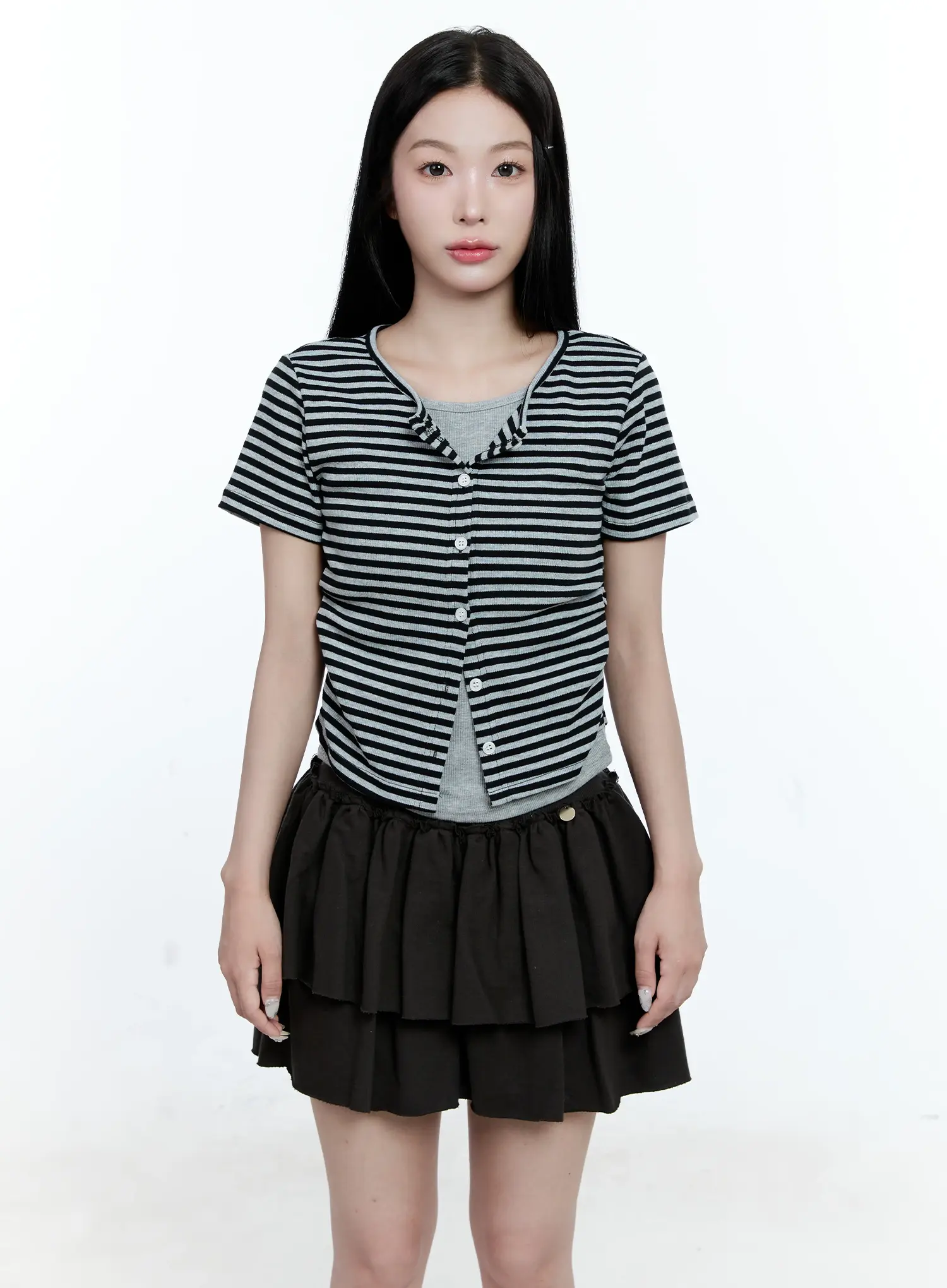Striped Layered Cardigan CG513 - Image 11