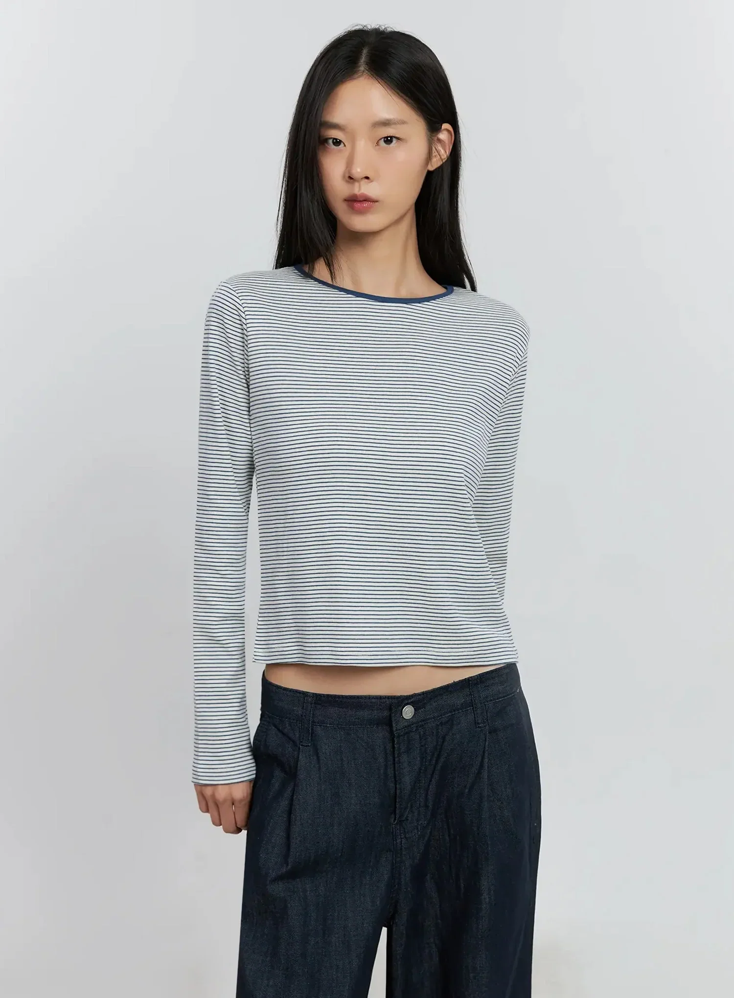 Striped Long Sleeve Tee IS516 - Image 4