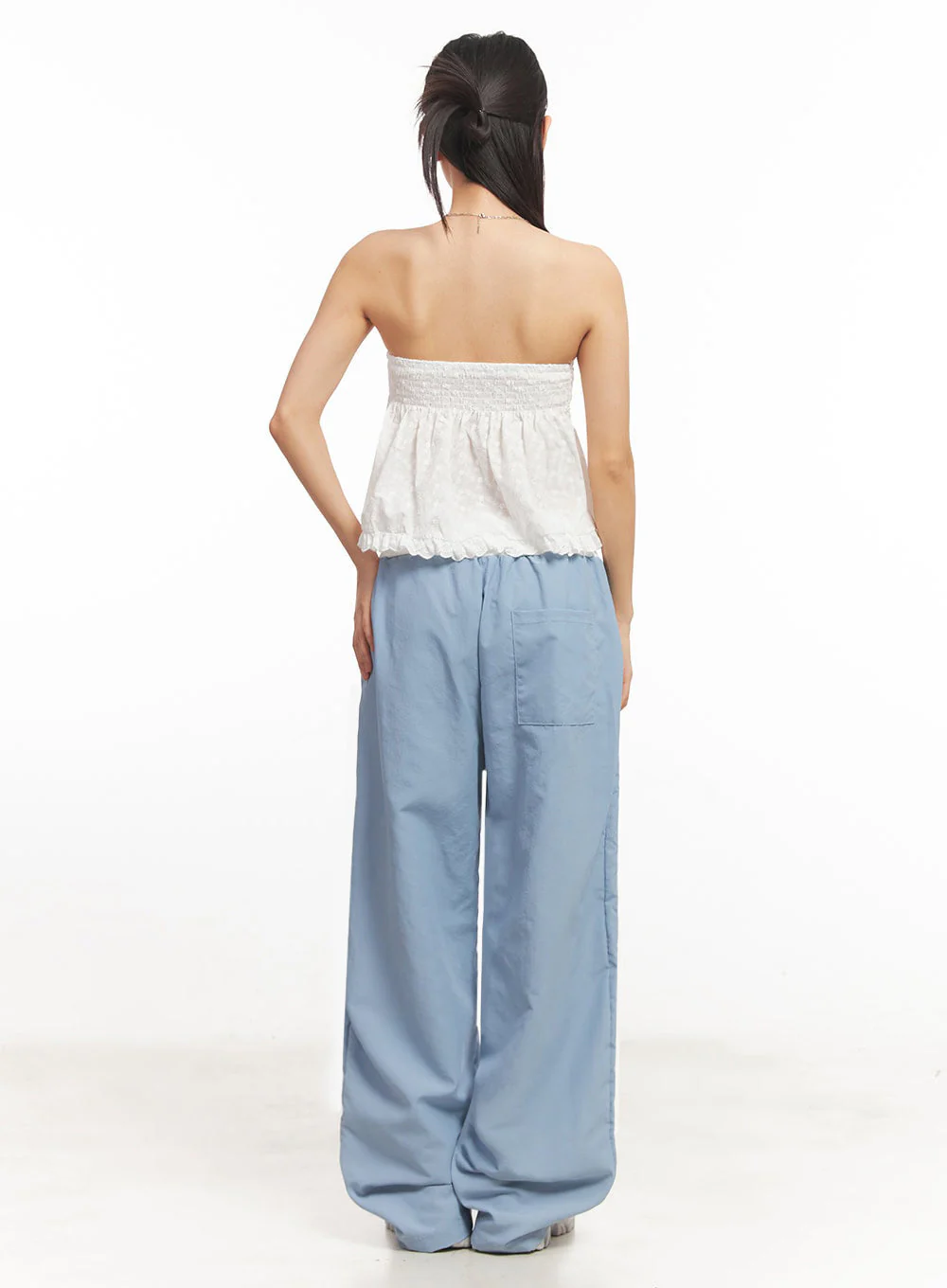 Striped Nylon Track Pants IA525 - Image 10