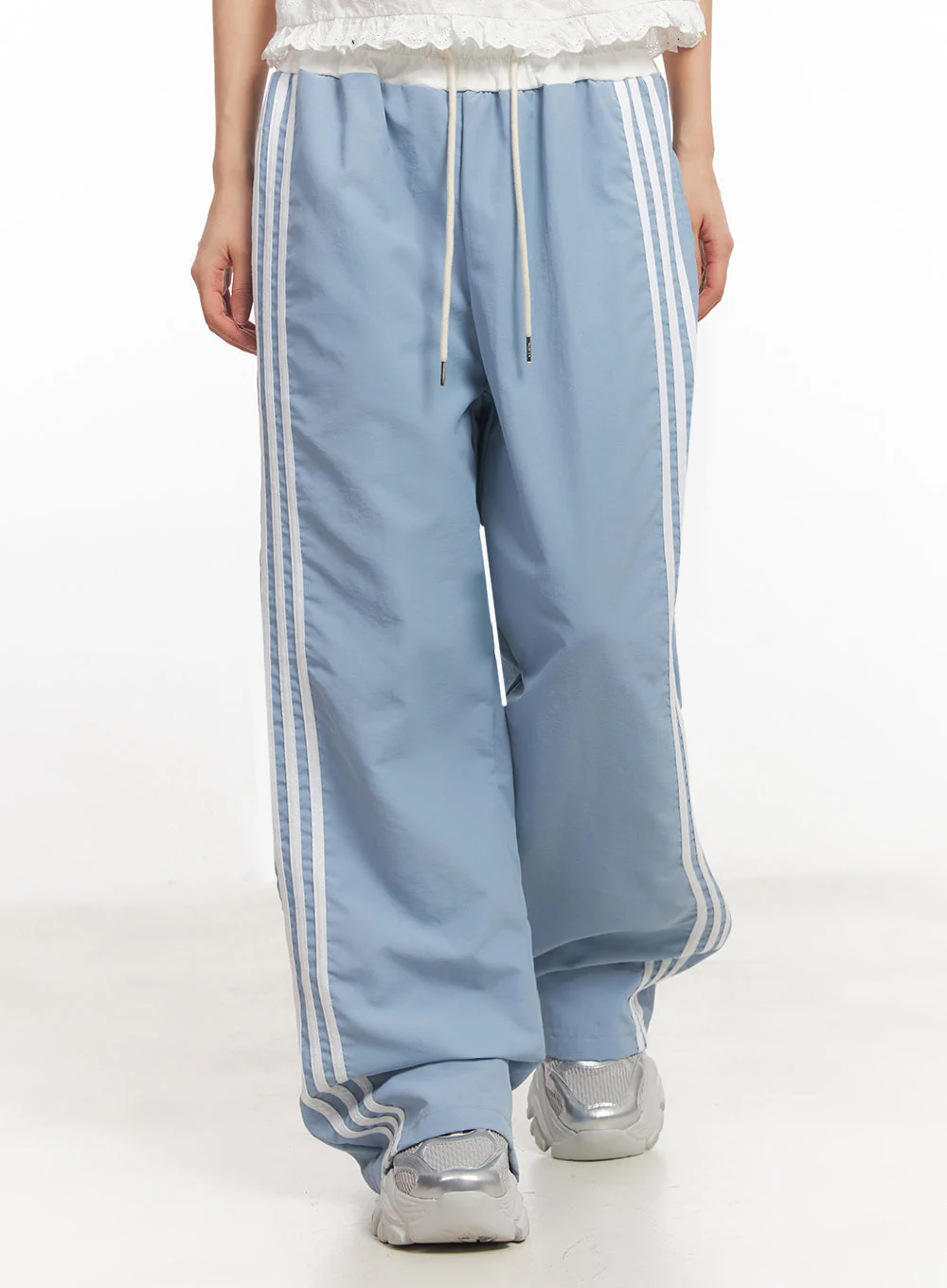 Striped Nylon Track Pants IA525 - Image 2