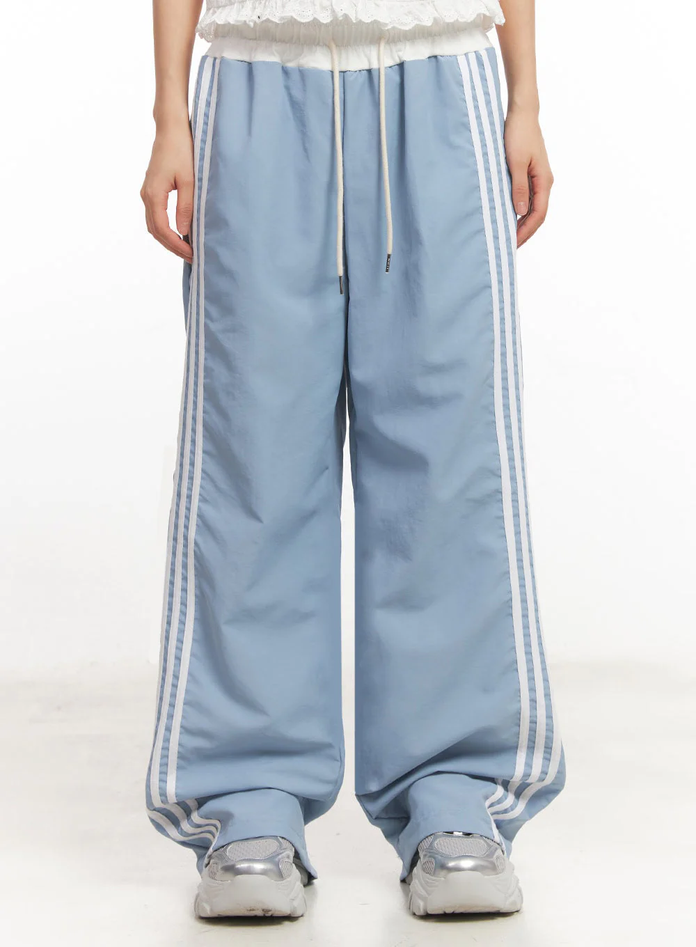 Striped Nylon Track Pants IA525 - Image 5