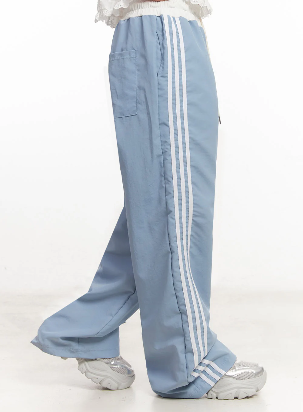 Striped Nylon Track Pants IA525 - Image 9