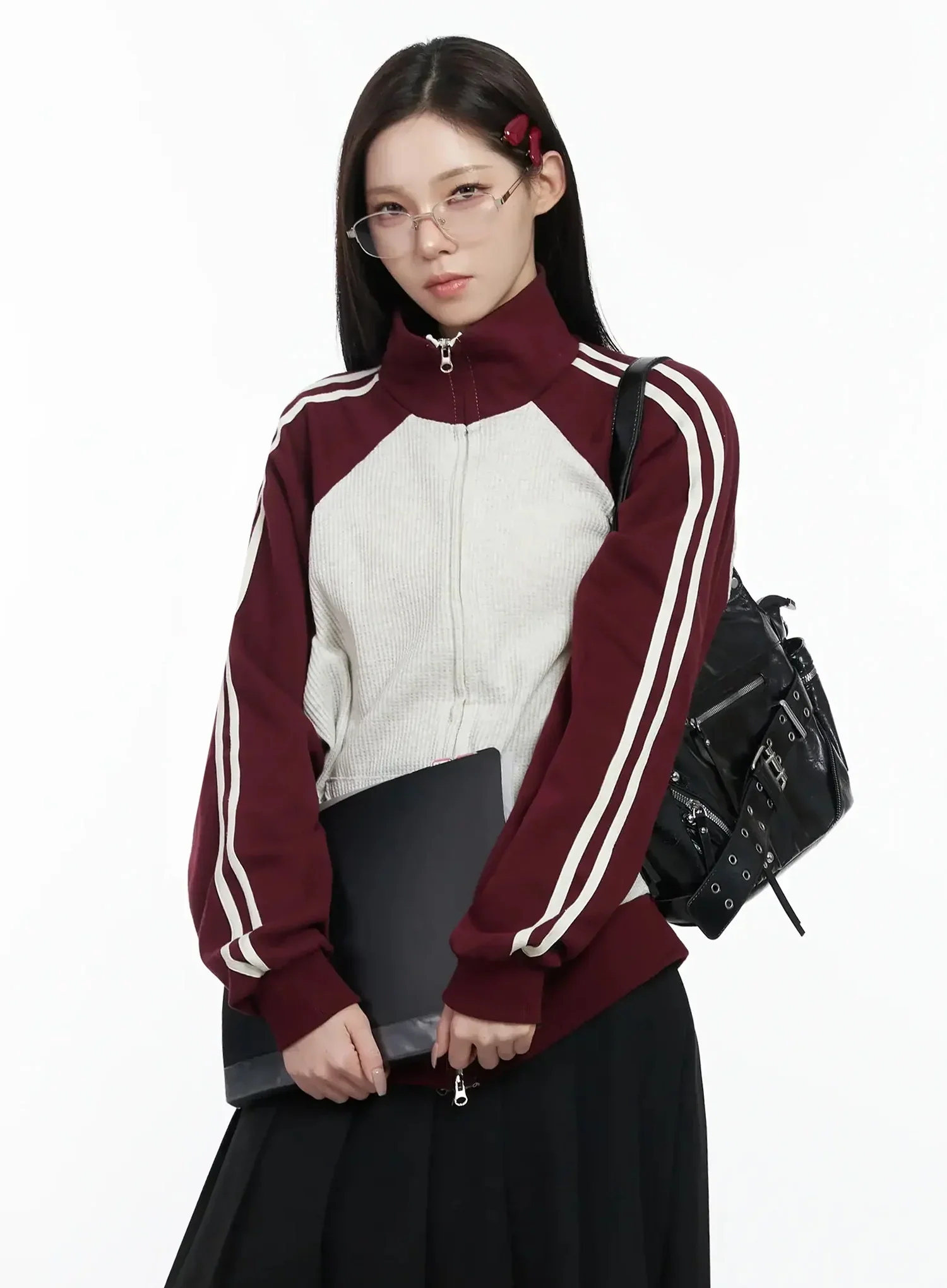 Striped Raglan Track Jacket IJ528