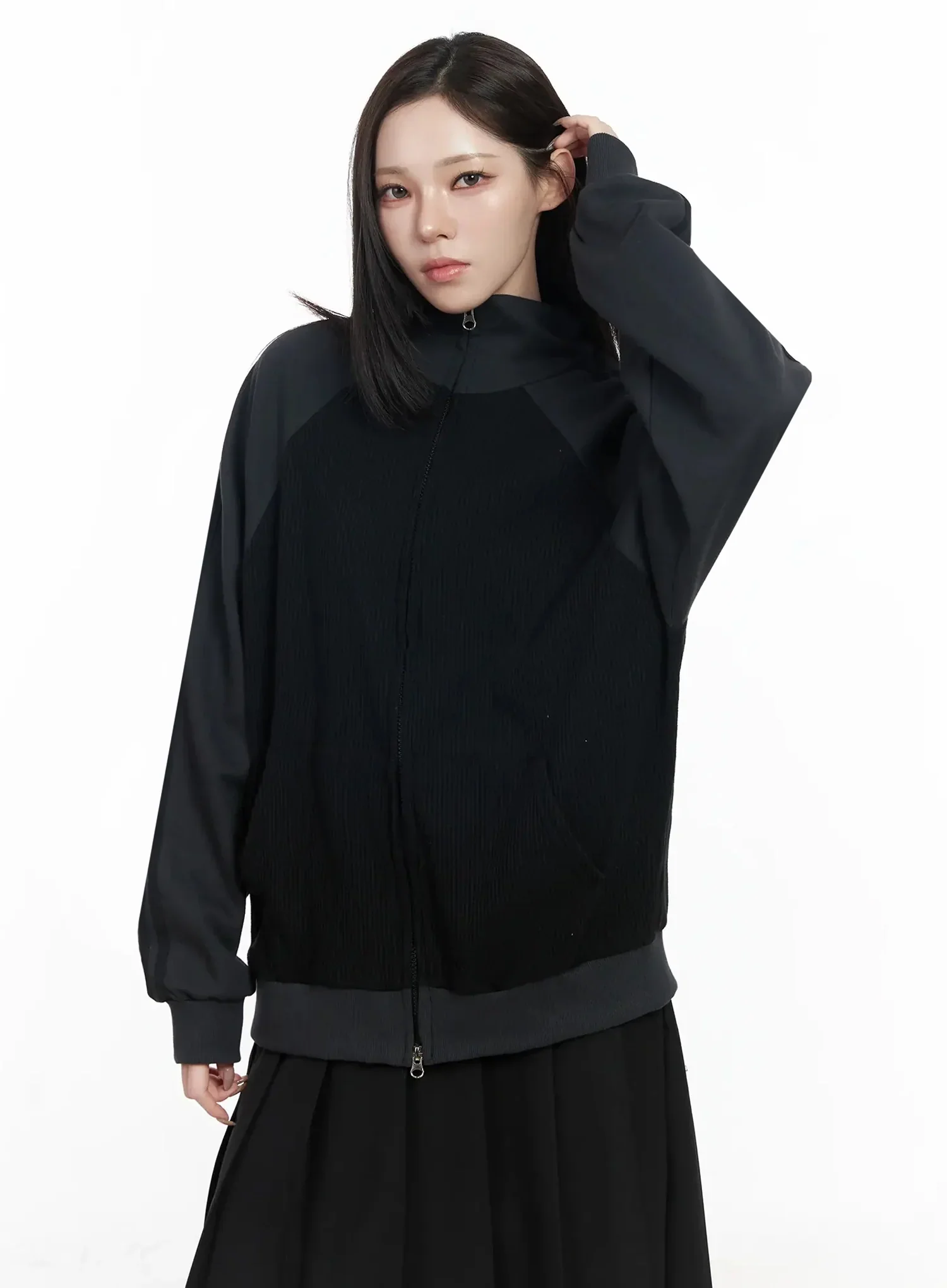 Striped Raglan Track Jacket IJ528 - Image 14