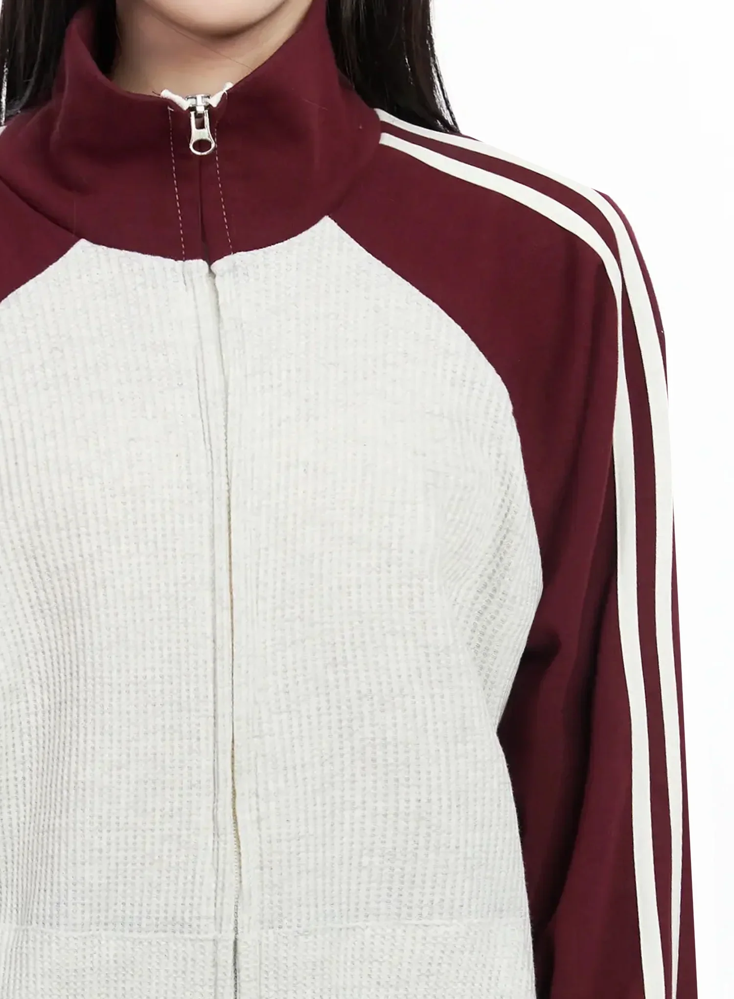 Striped Raglan Track Jacket IJ528 - Image 6