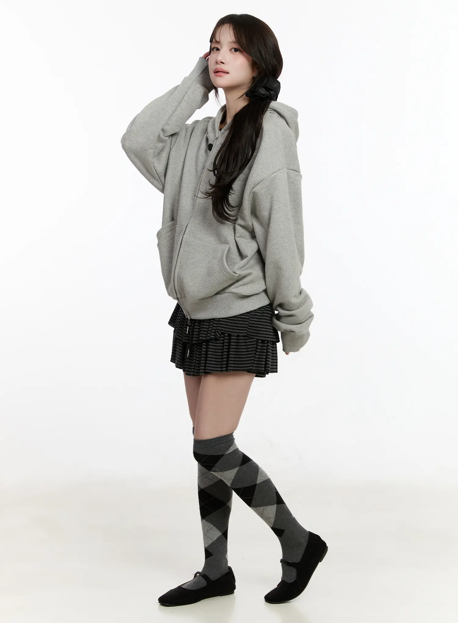 Striped Ruffle Mini Skirt CM510 - Image 5
