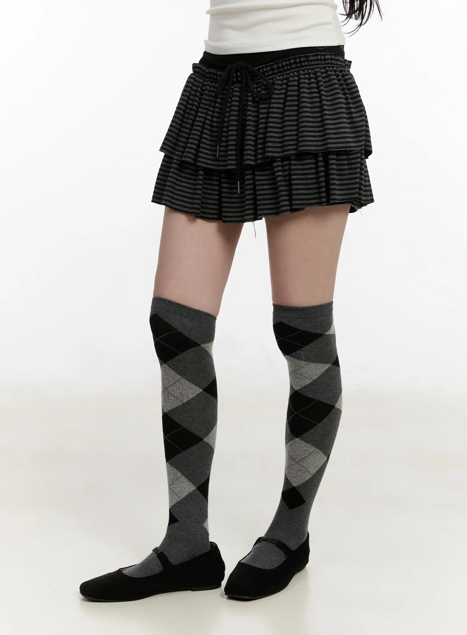 Striped Ruffle Mini Skirt CM510 - Image 8