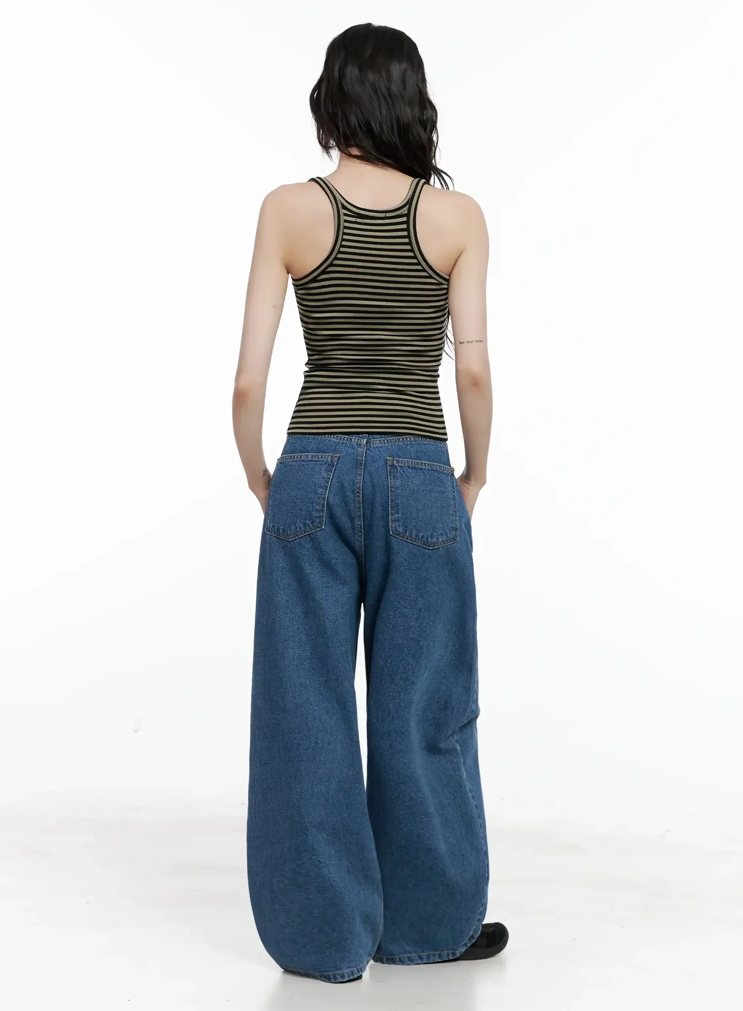 Striped U-Neck Tank Top IL528 - Image 14