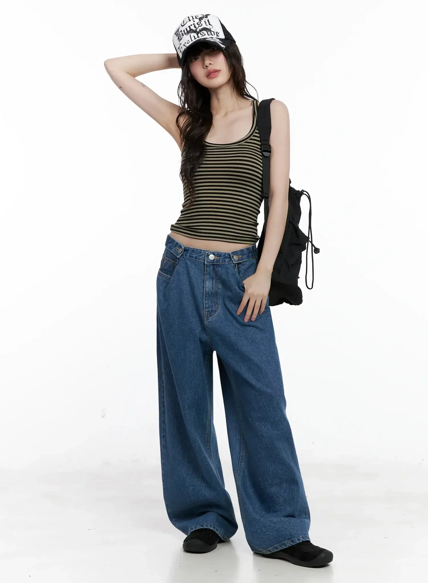 Striped U-Neck Tank Top IL528 - Image 15