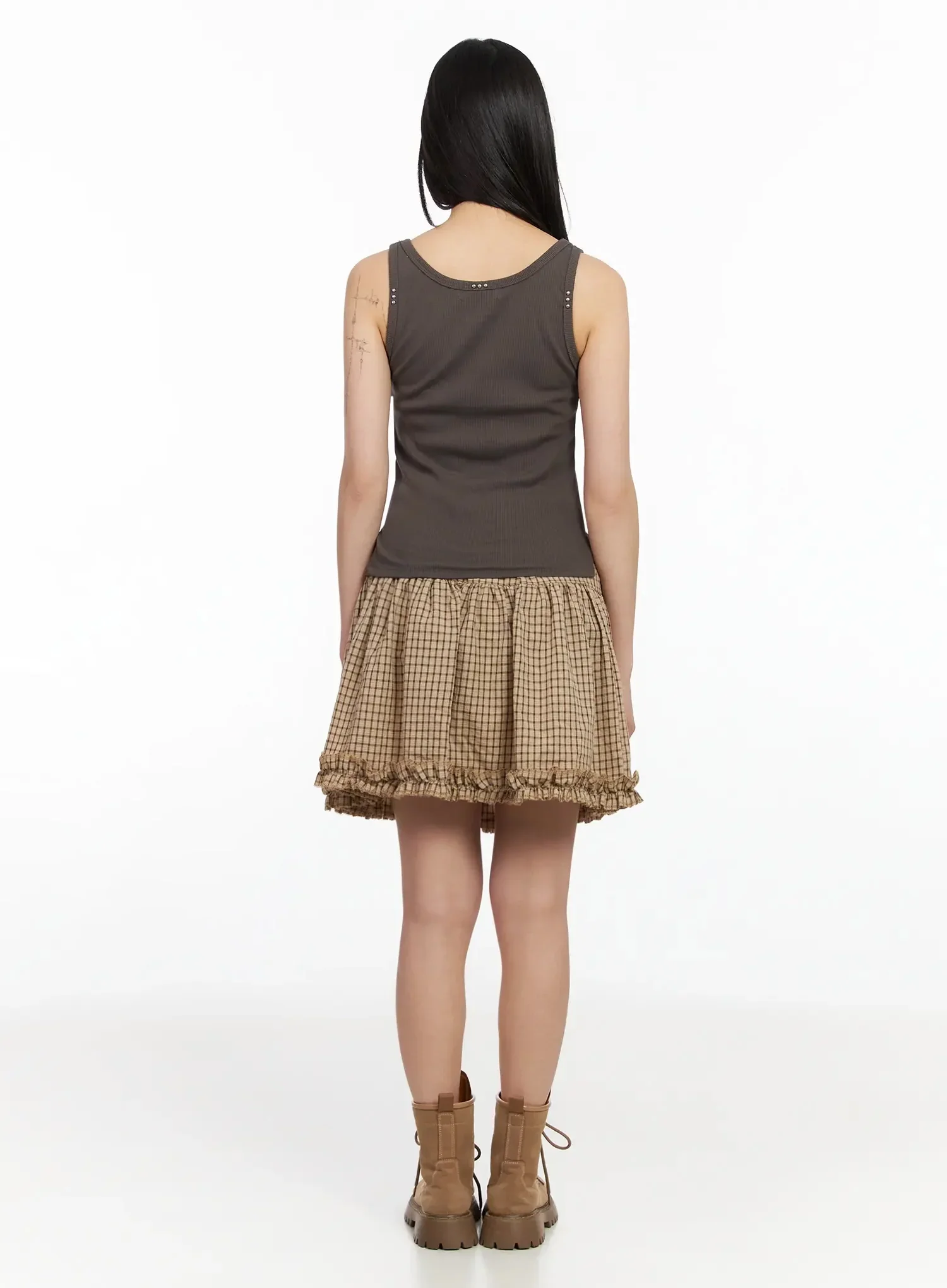 Stud Detail Ribbed Tank IA523 - Image 11