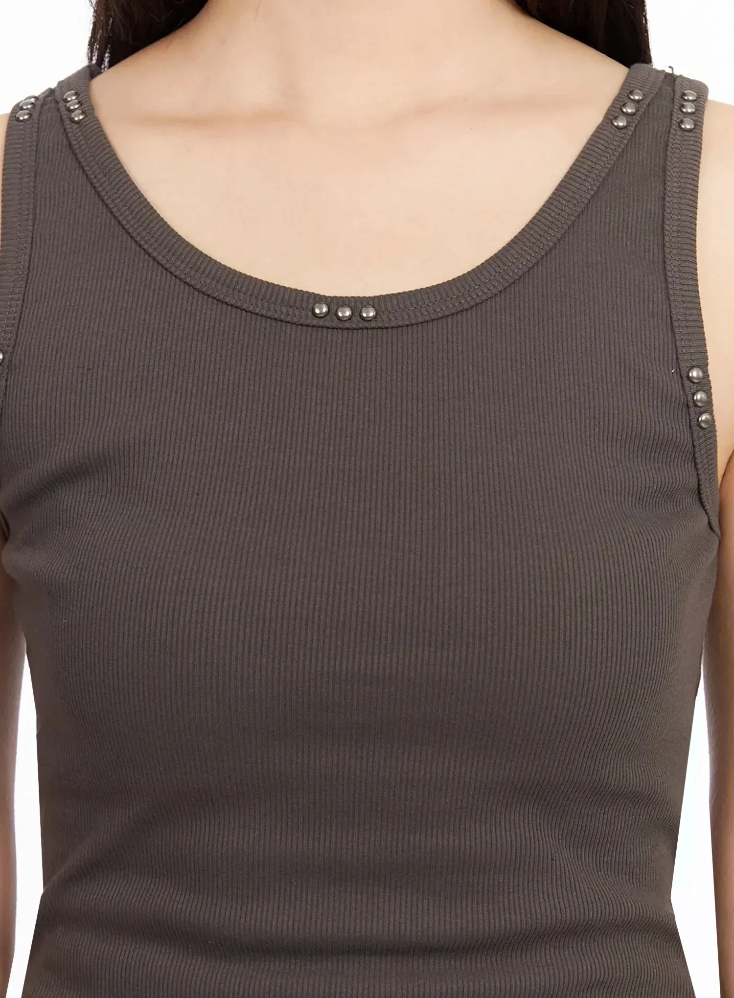 Stud Detail Ribbed Tank IA523 - Image 4
