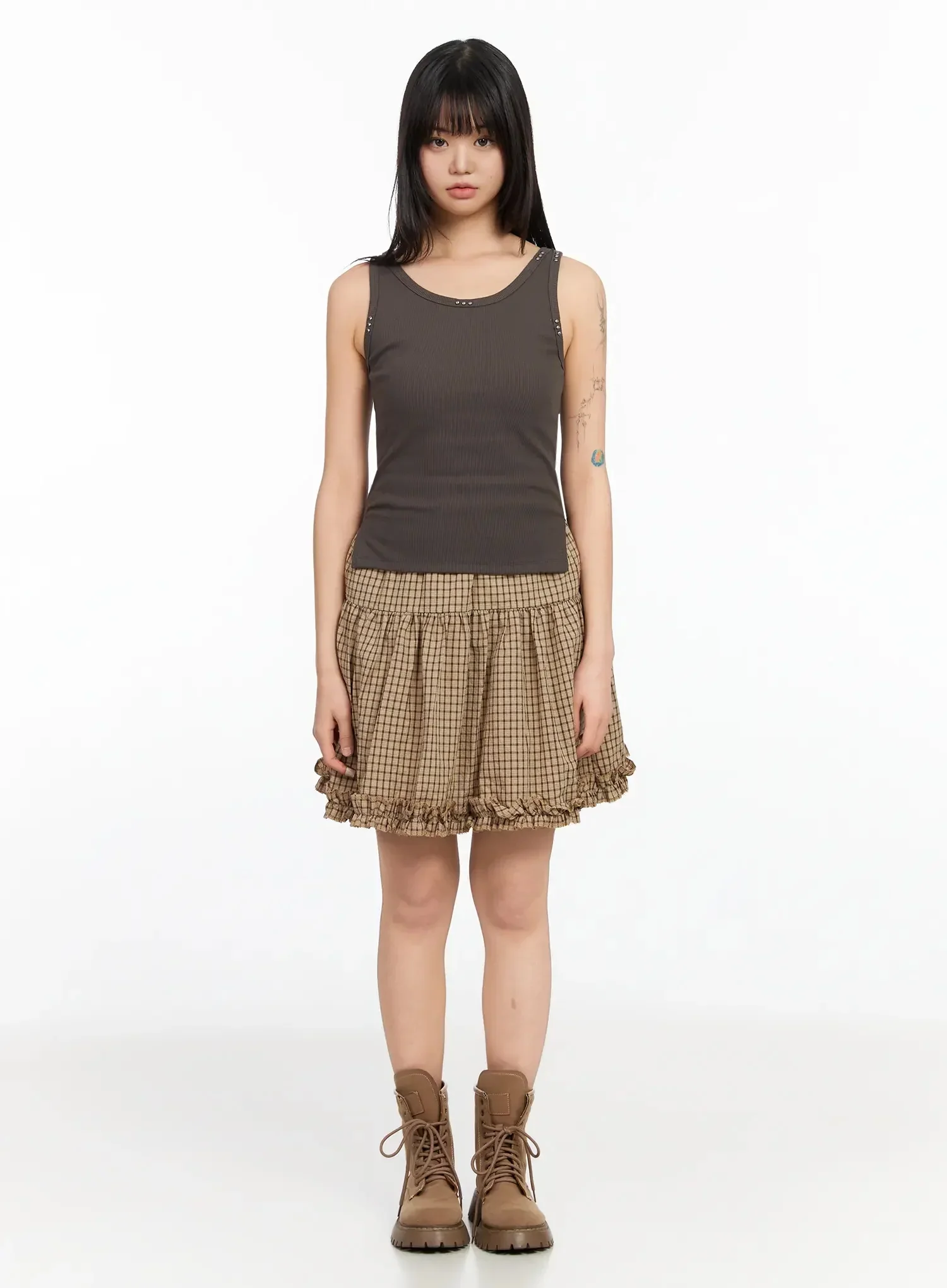 Stud Detail Ribbed Tank IA523 - Image 9