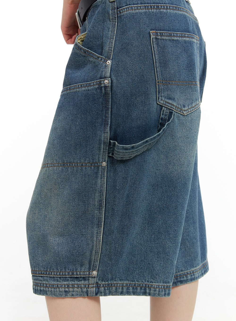Stud Washed Baggy Jorts (UNISEX) CG408 - Image 5