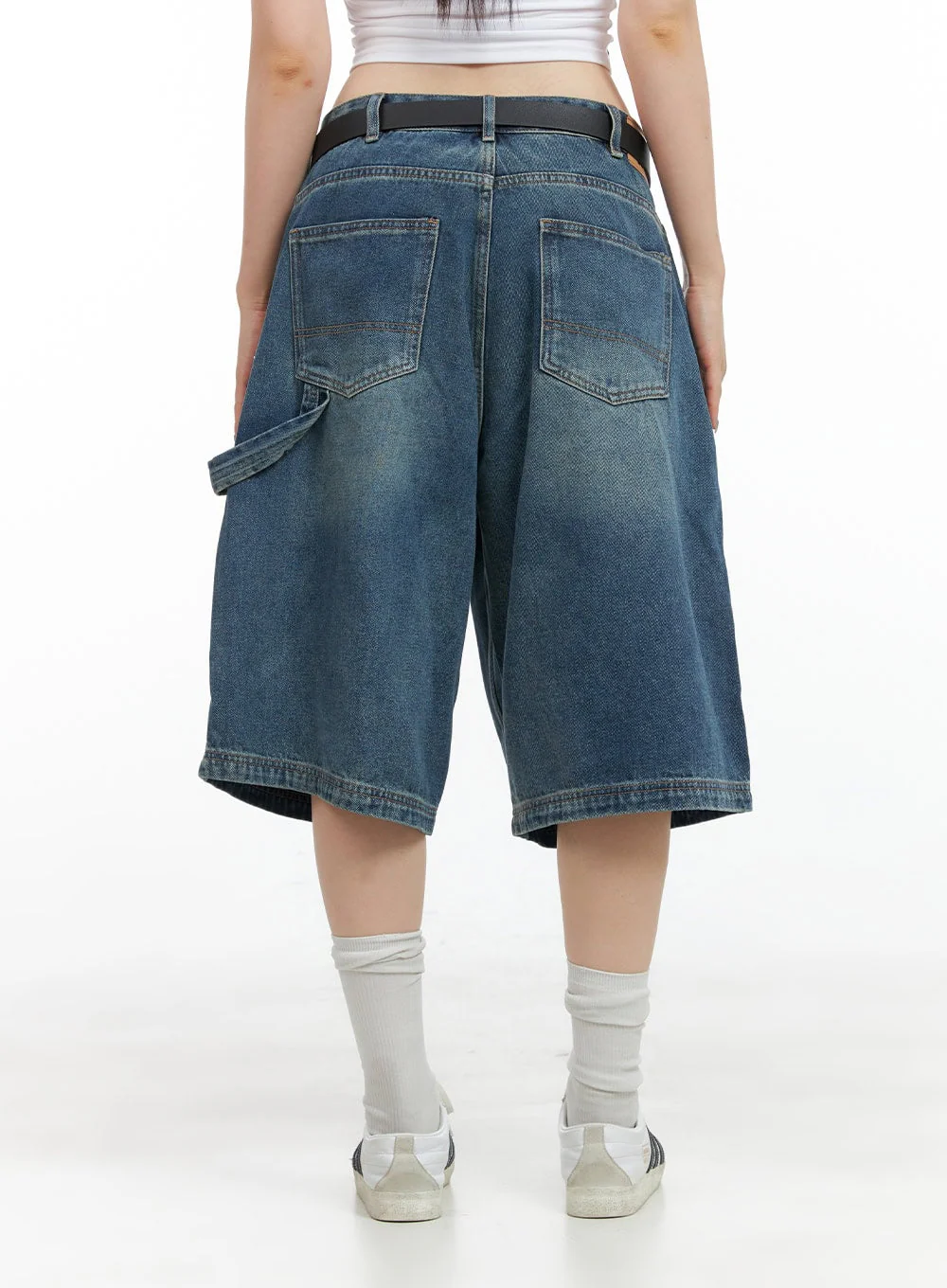 Stud Washed Baggy Jorts (UNISEX) CG408 - Image 6