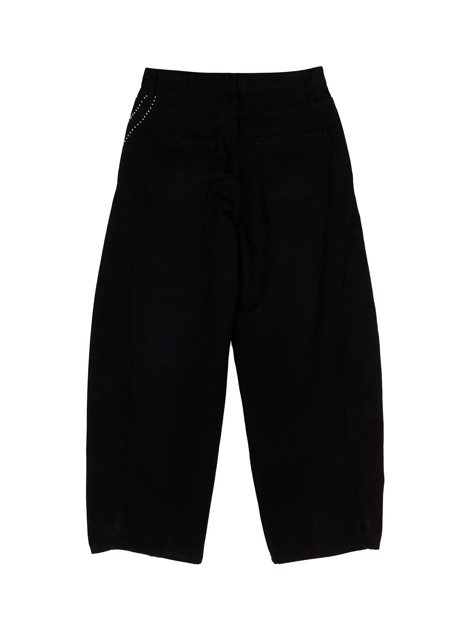 Studded Cross Chain Wide Pants CA514 - Image 11