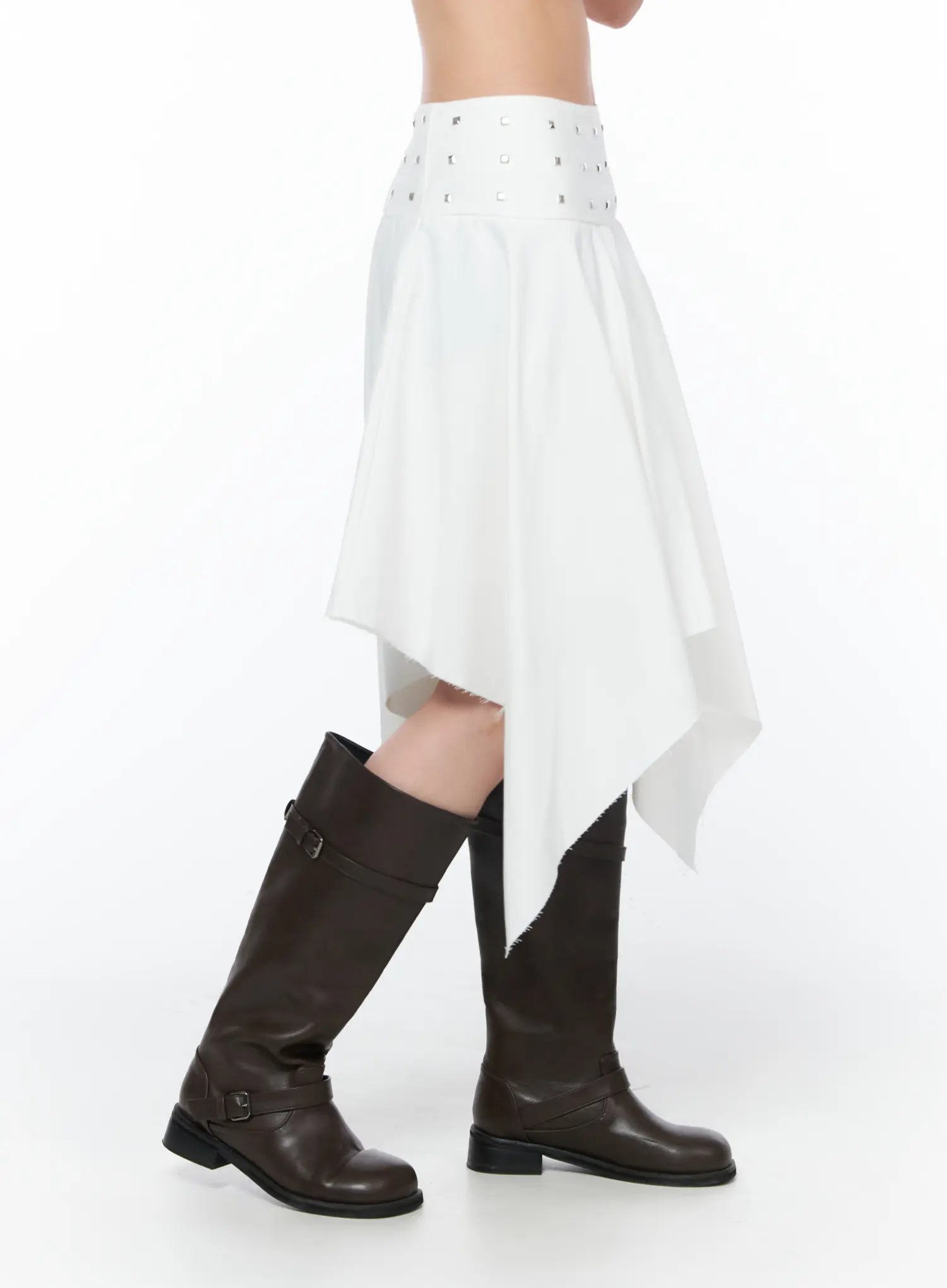 Studded Flare Midi Skirt CA527 - Image 3