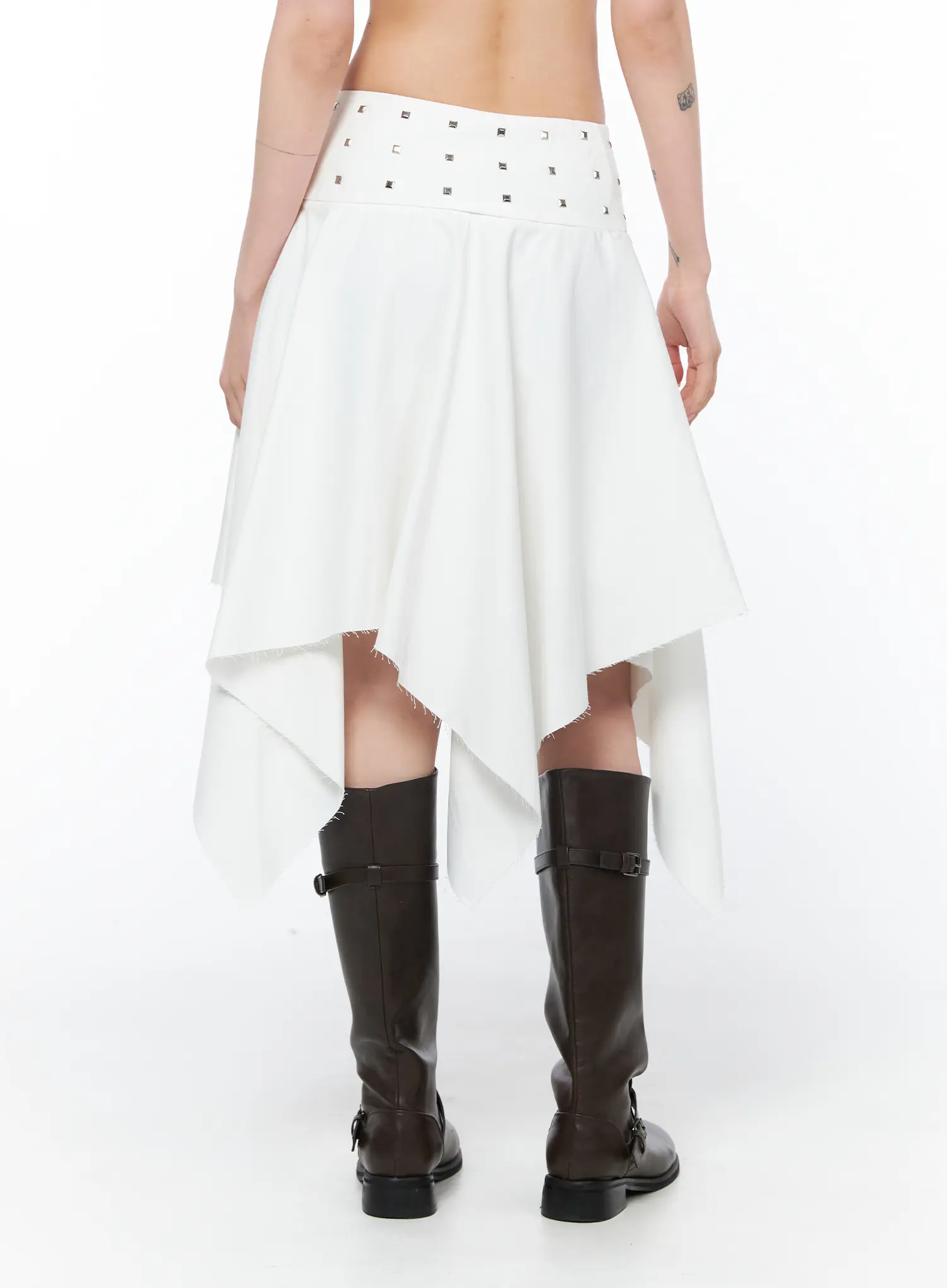 Studded Flare Midi Skirt CA527 - Image 5