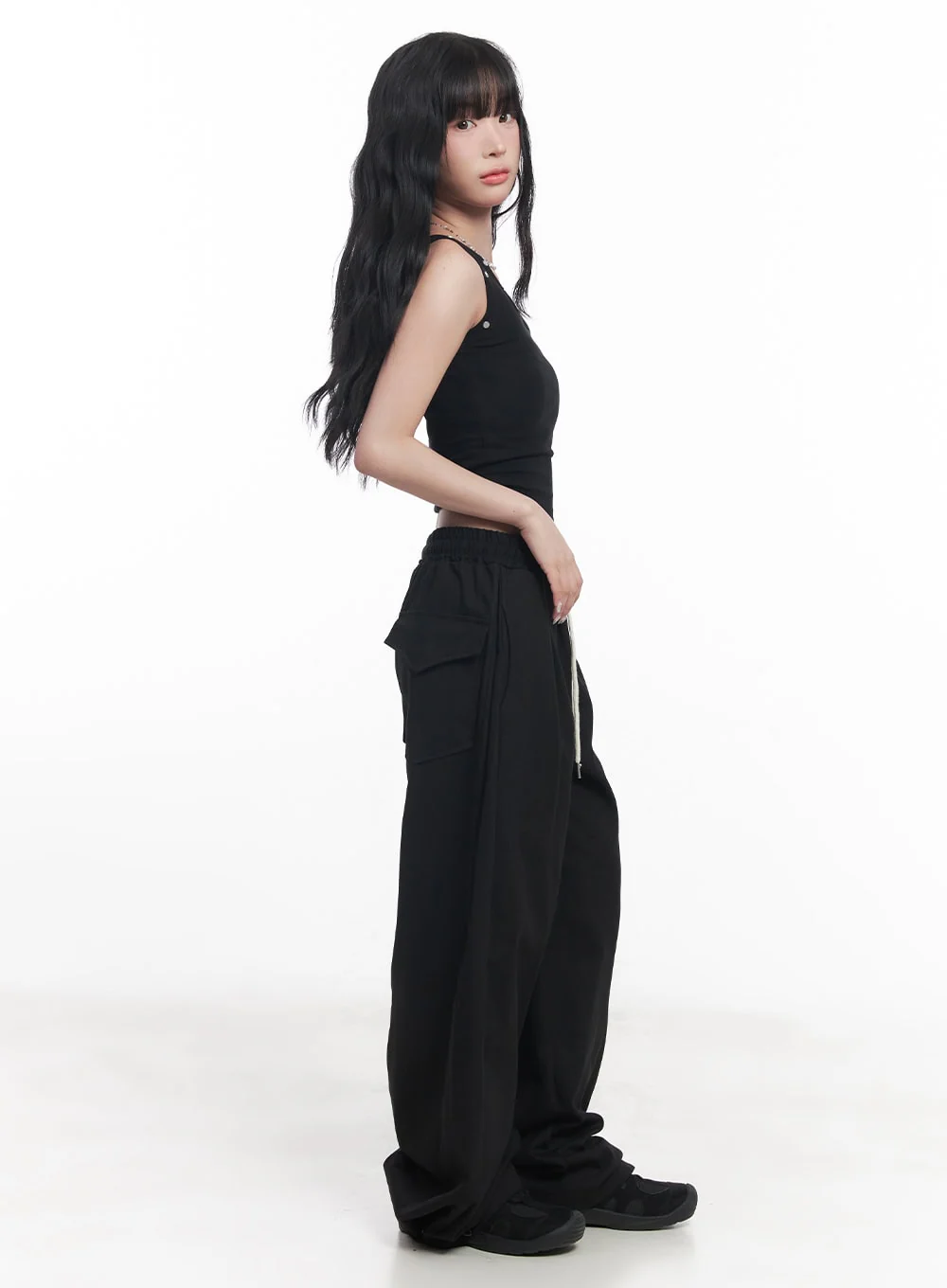 Studded One-Shoulder Crop Tank Top CY527 - Image 6