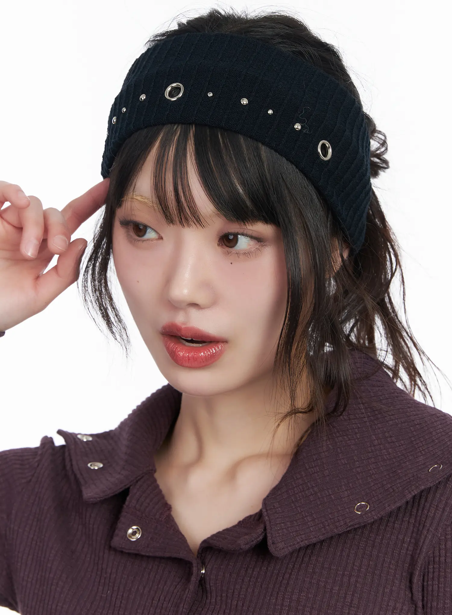 Studded Ring Detail Hairband CM526