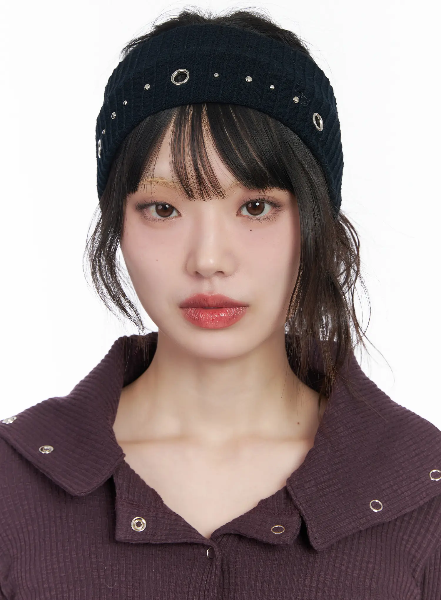 Studded Ring Detail Hairband CM526 - Image 3