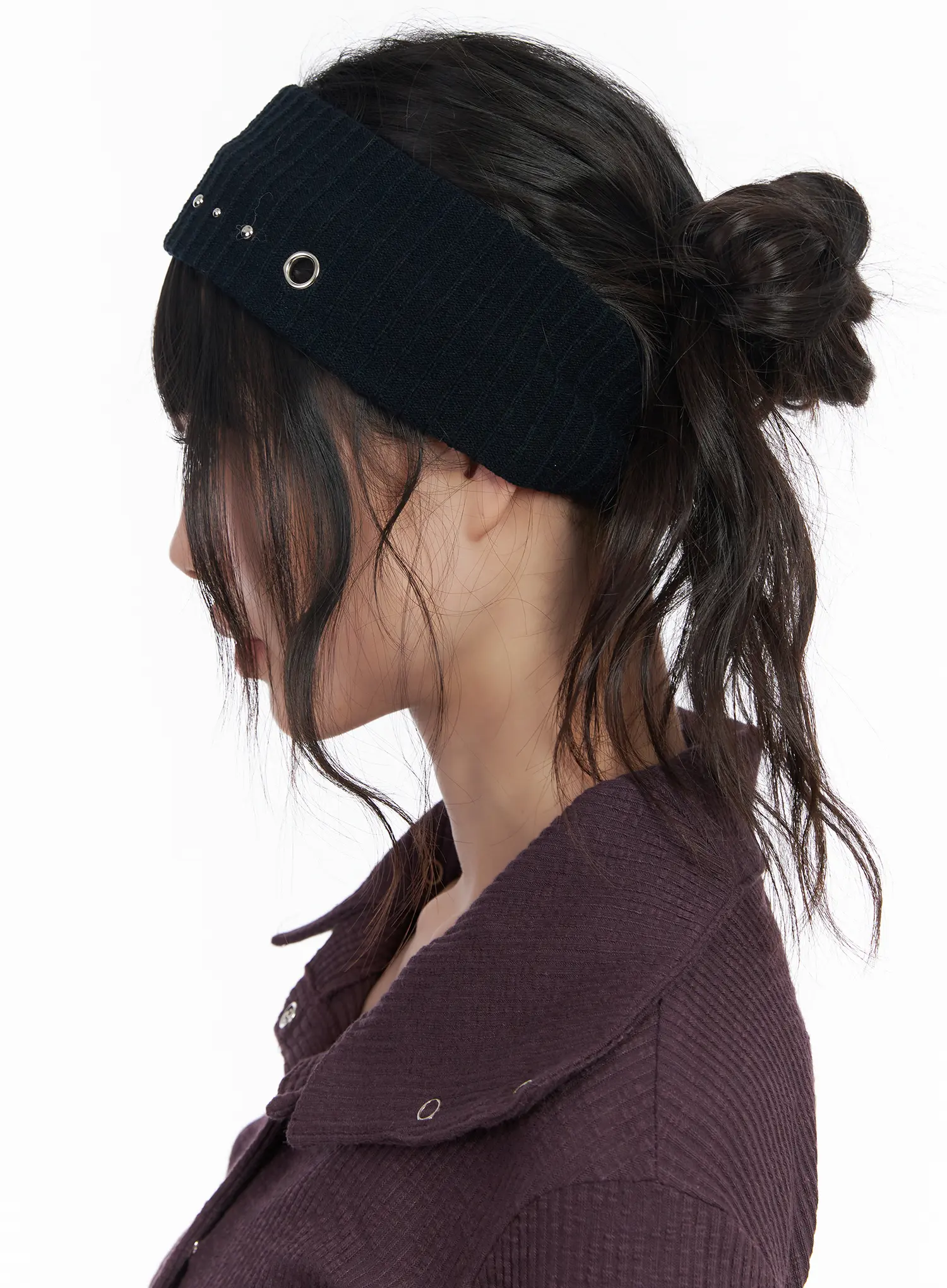 Studded Ring Detail Hairband CM526 - Image 4
