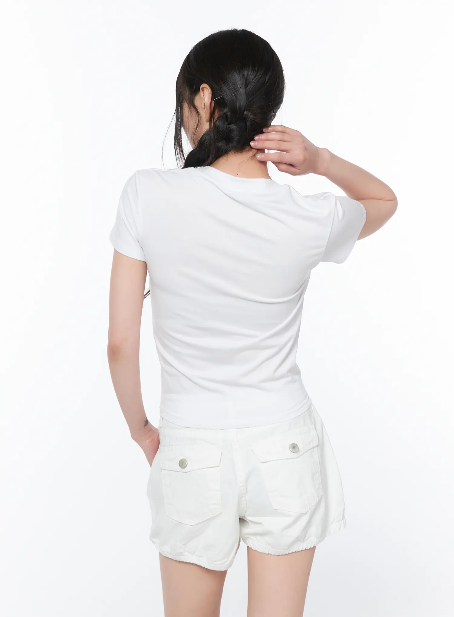 Studded Short Sleeve Tee CA528 - Image 9