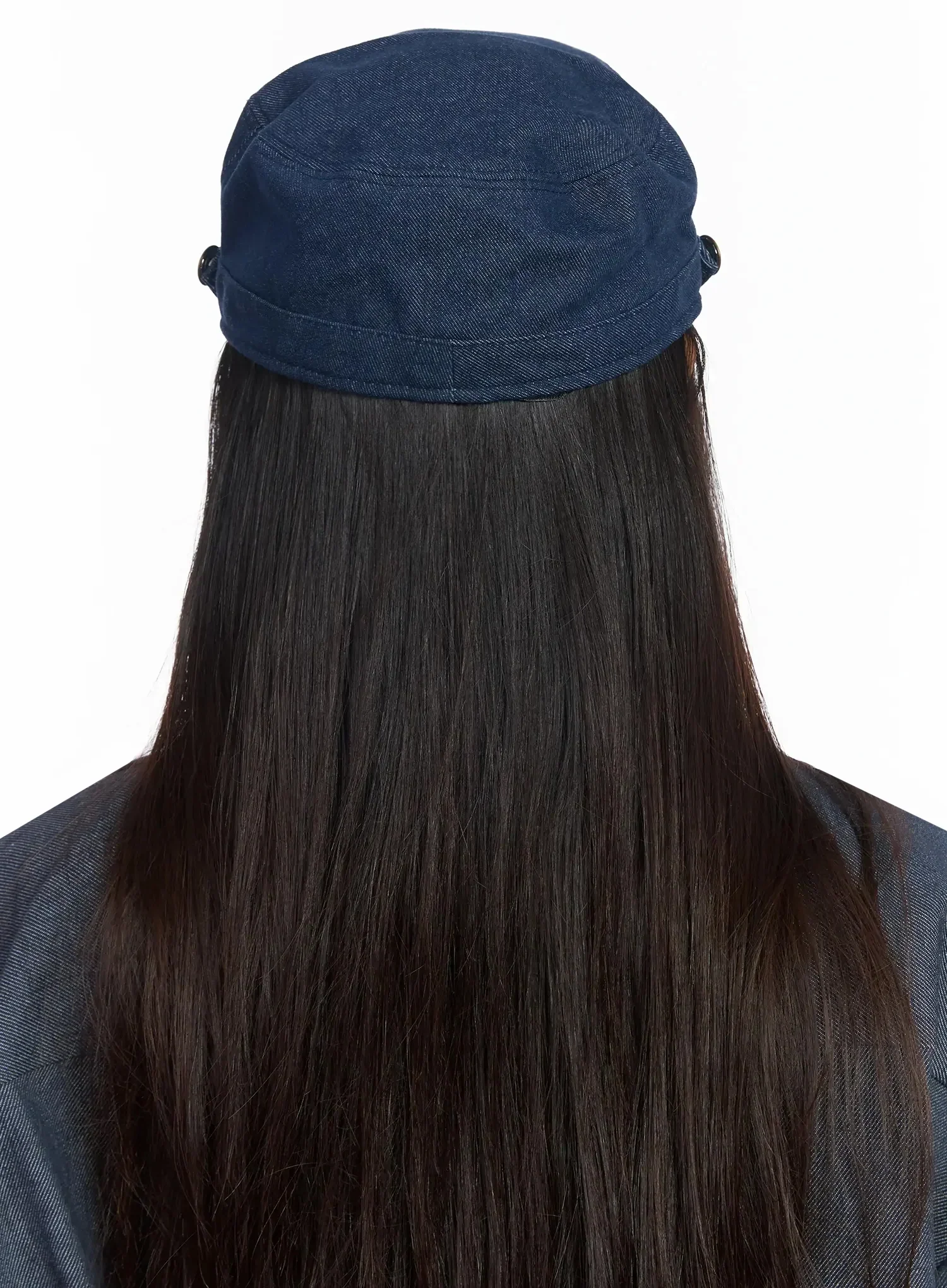 Stylish Denim Button Military Cap IM530 - Image 8