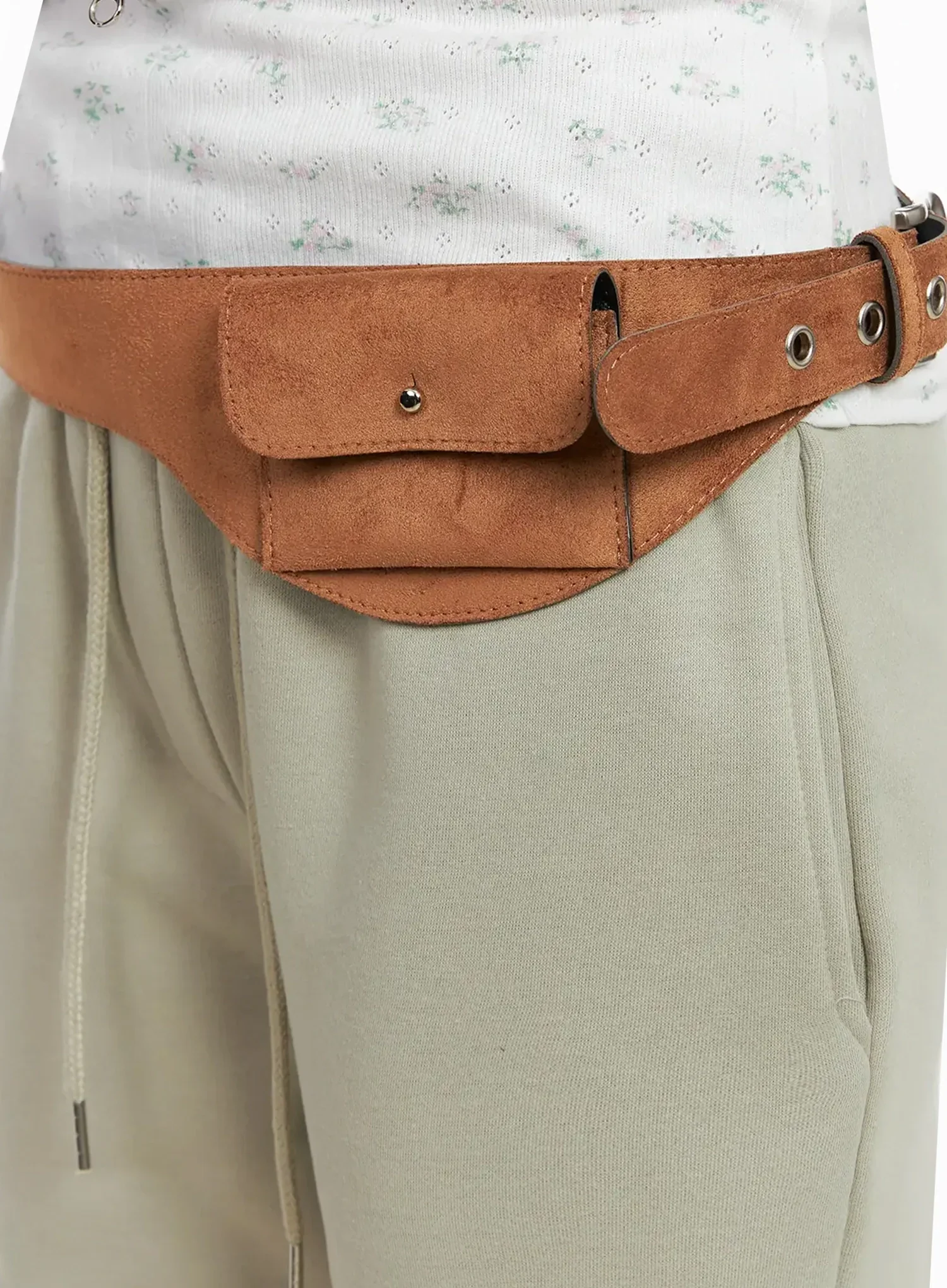 Stylish Suede Waist Pocket Belt IN514 - Image 5